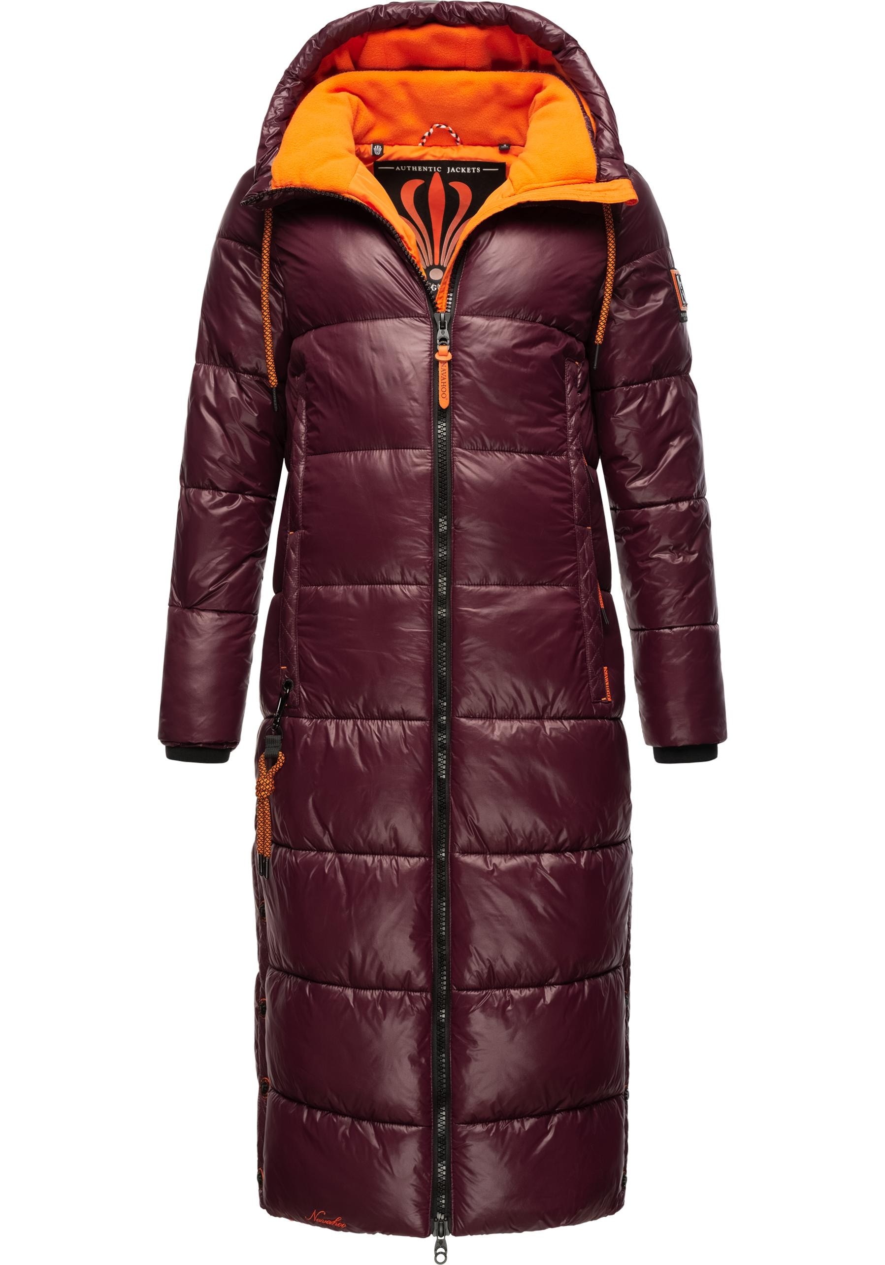 Navahoo Steppmantel »Schmuseengel«, warm gefütterte Winter Steppjacke mit Kontrastdetails