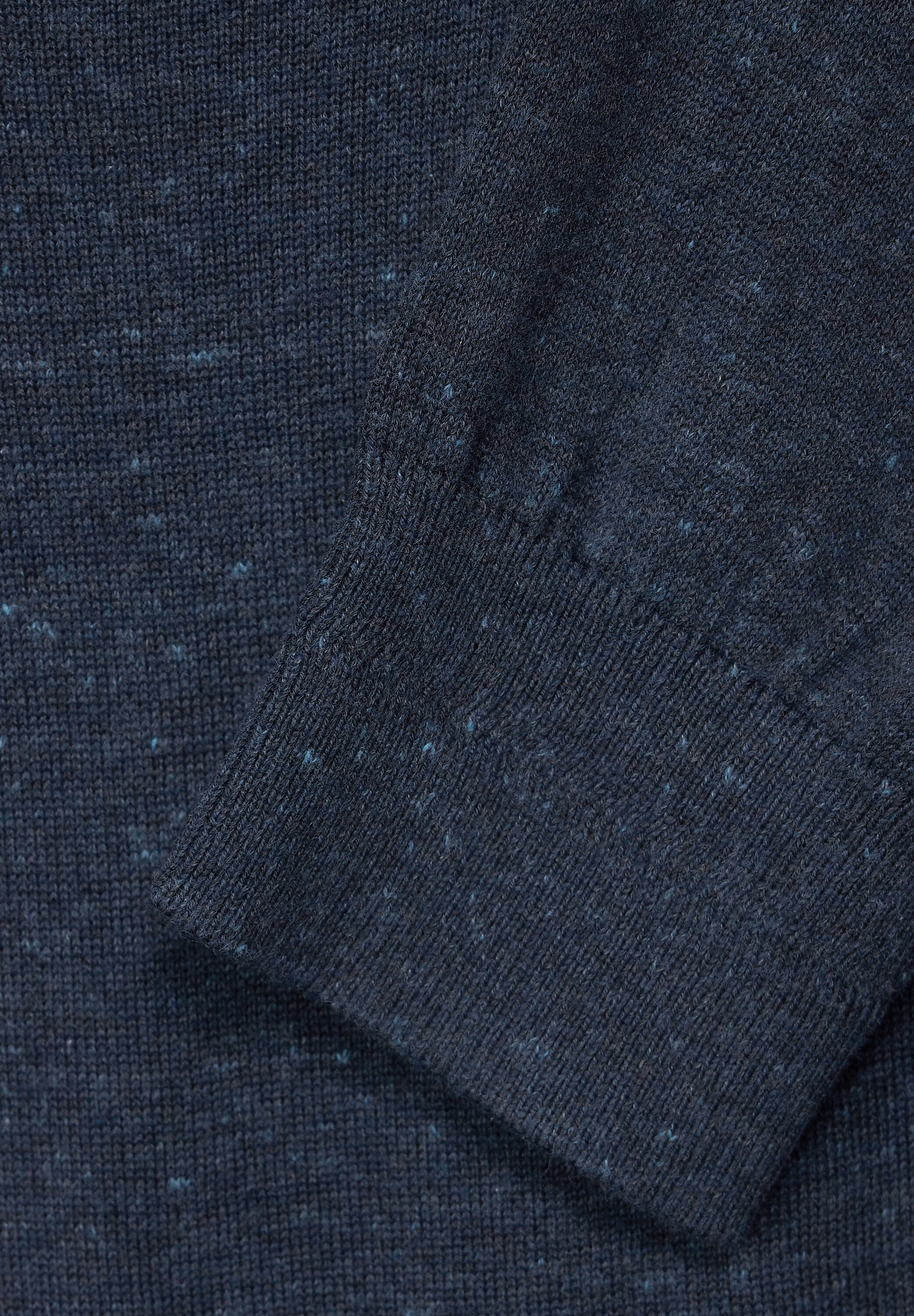 STREET ONE MEN Rollkragenpullover, in Melange Optik