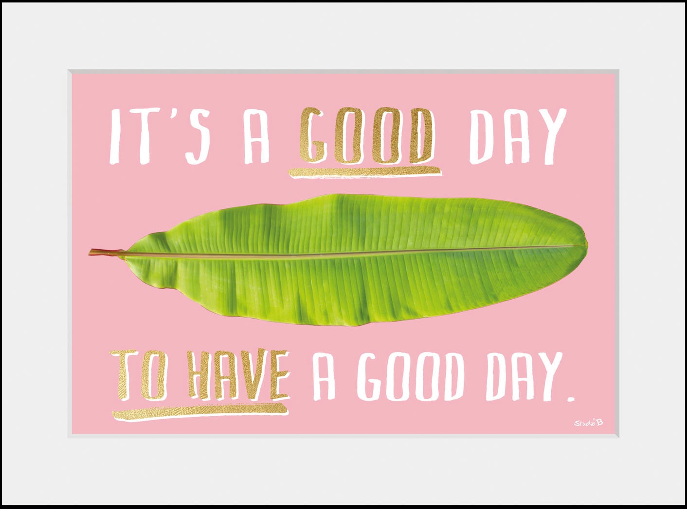 queence Paveikslas »GOOD DAY« Blätter-Sprüche ...