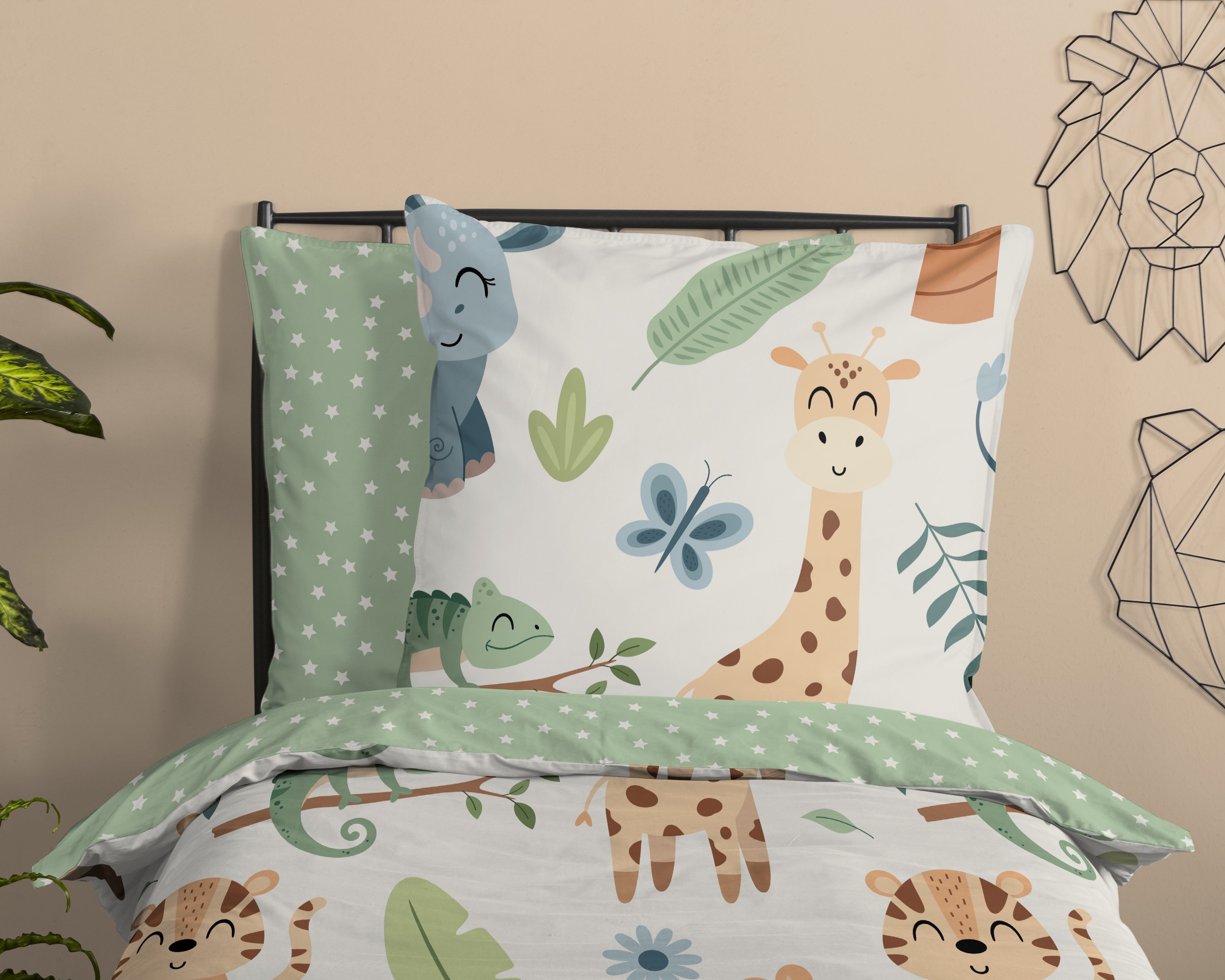 good morning Kinderbettwäsche »Sabah« 2 Baumwolle, Renforcé, Wendeoptik, Kind, Baby, Tiere