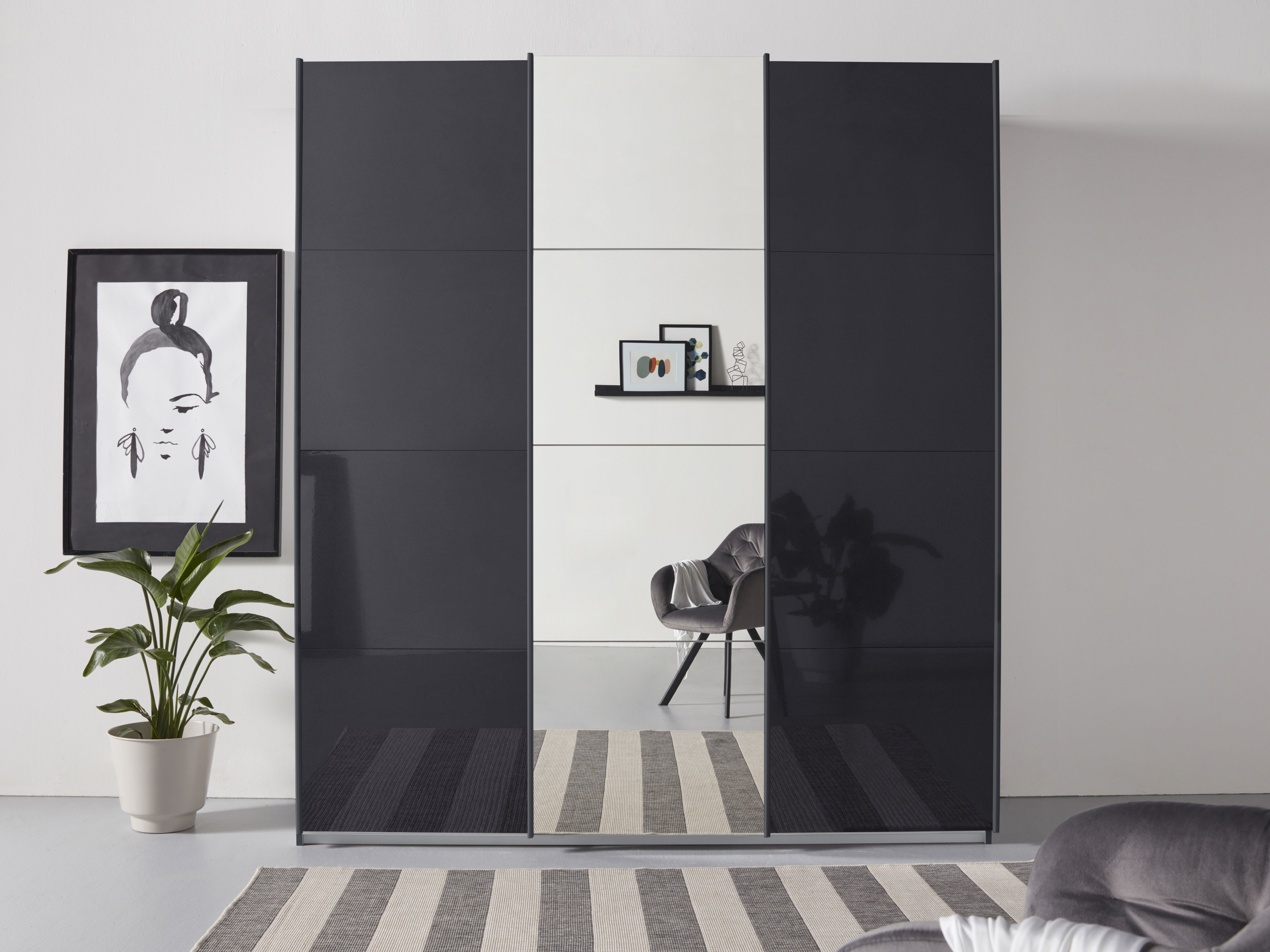 OTTO home 1100000002199 "Mehrzweckschrank Aktenschrank Möbel Mietswohnung TOPSELLER OTELI" 3 Ausstattungen BASIC/CLASSIC/PREMIUM (inkl. SOFT-CLOSE-FUNKTION), Breiten 203/271/315/360 cm Höhen 210/229 cm MADE IN GERMANY