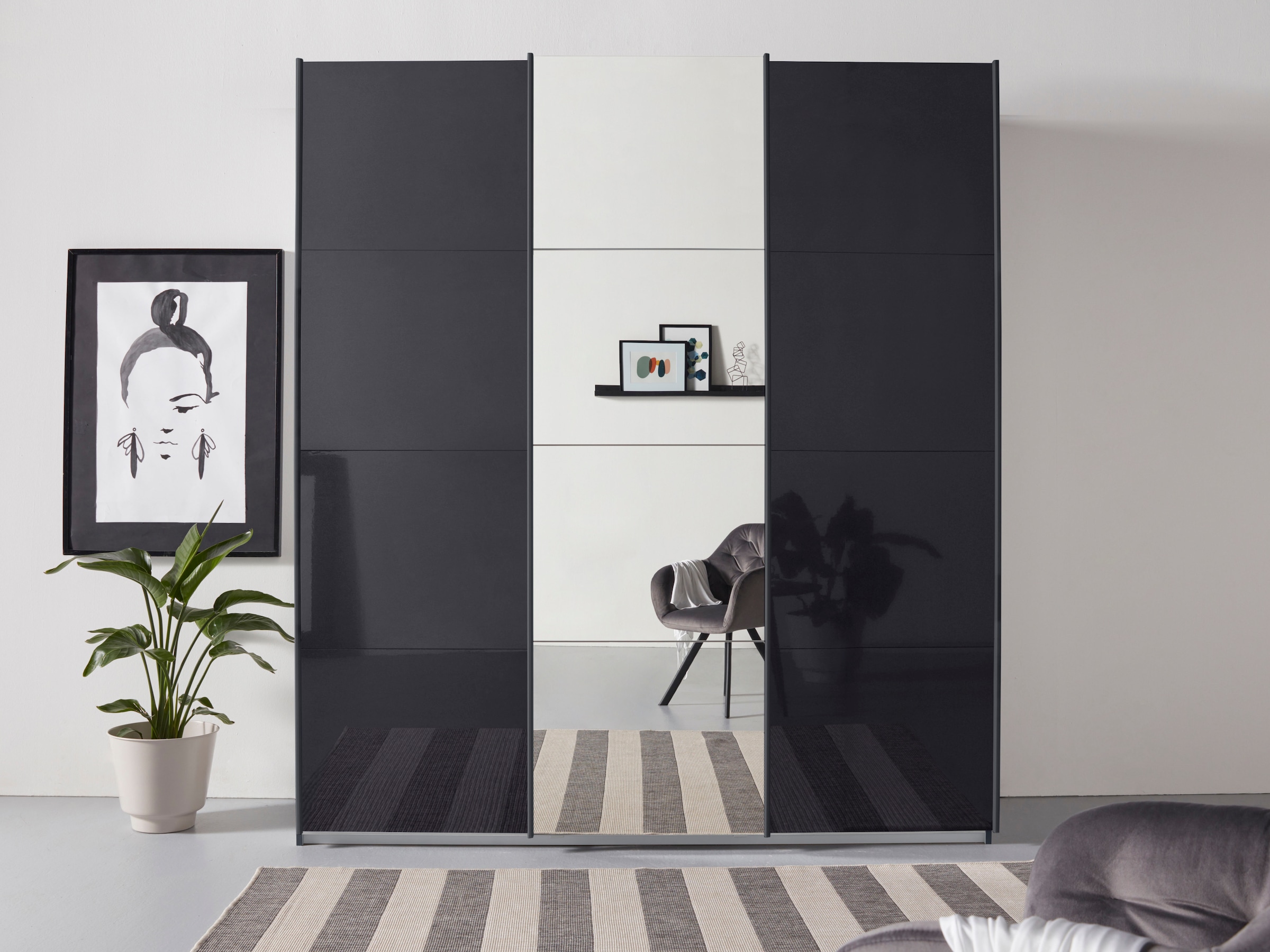 rauch Schwebetürenschrank "Kleiderschrank Schrank Garderobe TOPSELLER OTELI günstig online kaufen