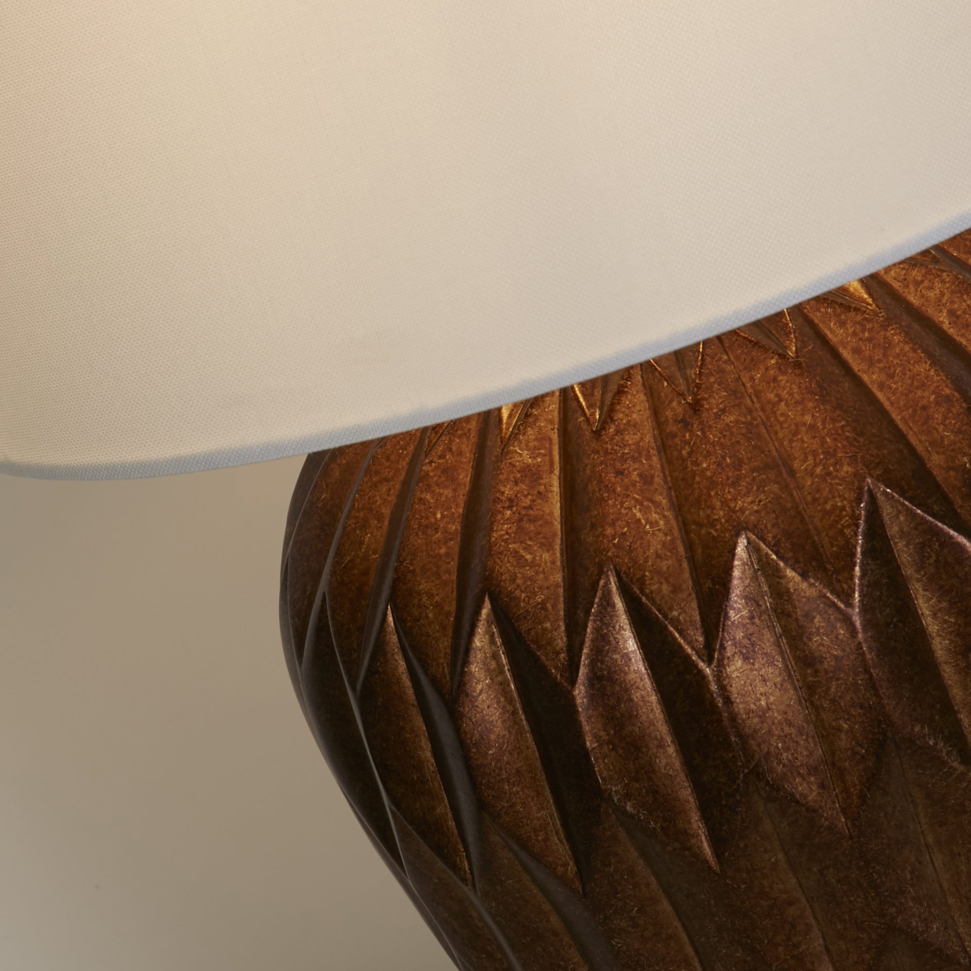 Searchlight Tischleuchte »Rosetta 1Lt Tischleuchte, Bronzeharz und weißer Leinenschirm« E27 1 Stk.