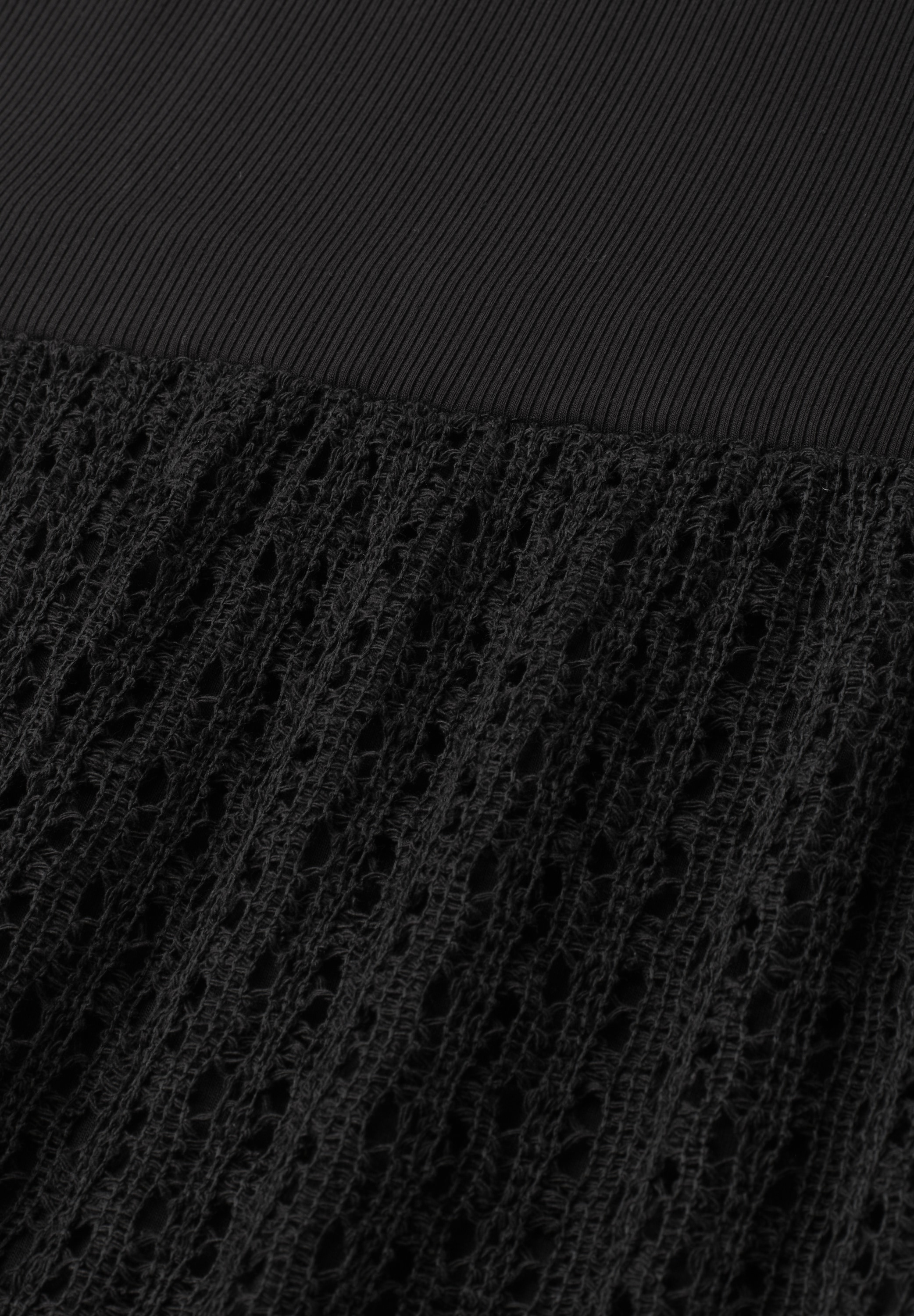 STREET ONE Midikleid Ohne Taschen in Unifarbe