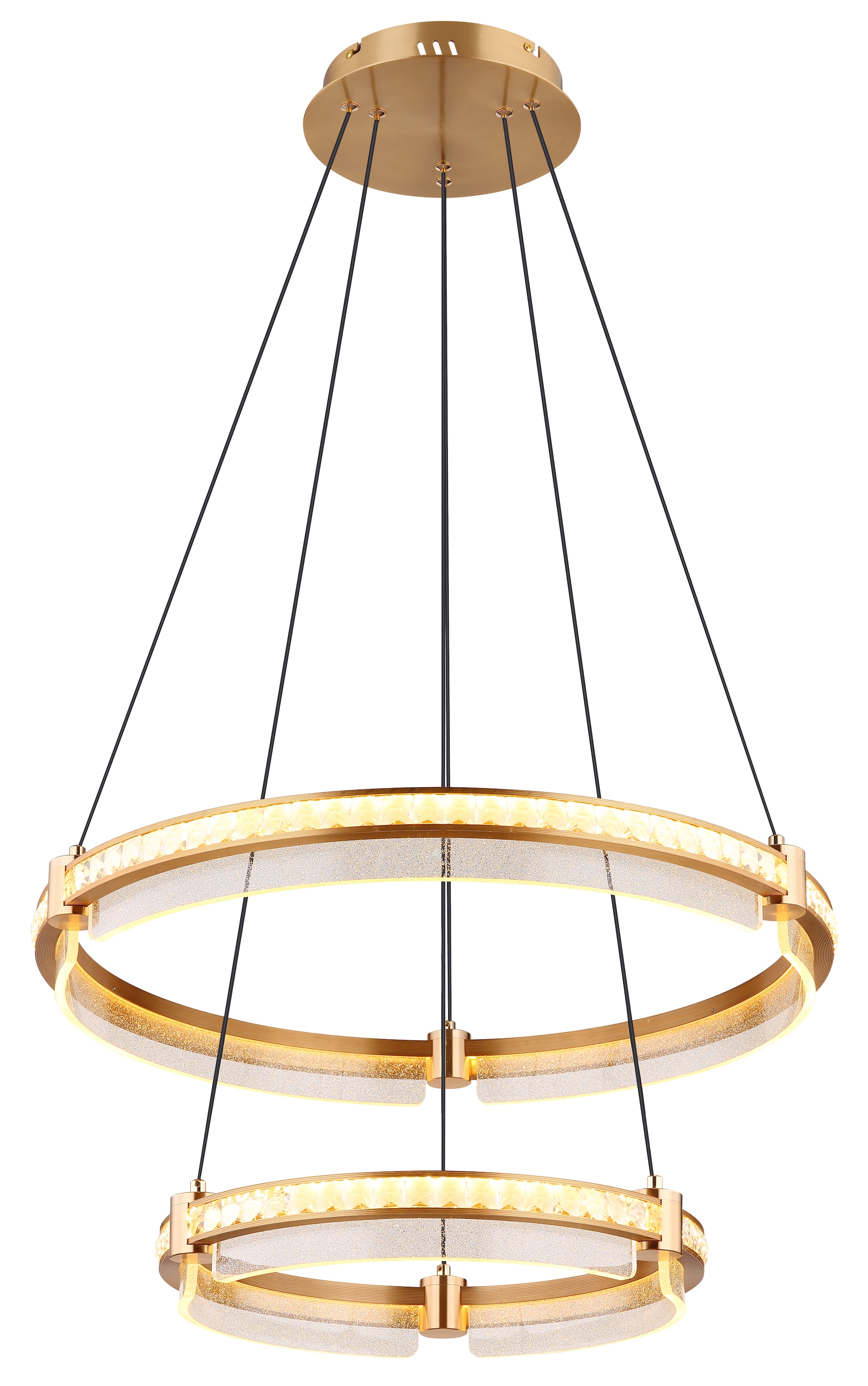 GLOBO LIGHTING LED Pendelleuchte »BLONDIE«, Leuchtmittel LED-Modul | LED fest integriert, Hängelampe/Hängeleuchte/Wohnzimmer/Esstisch/elegant