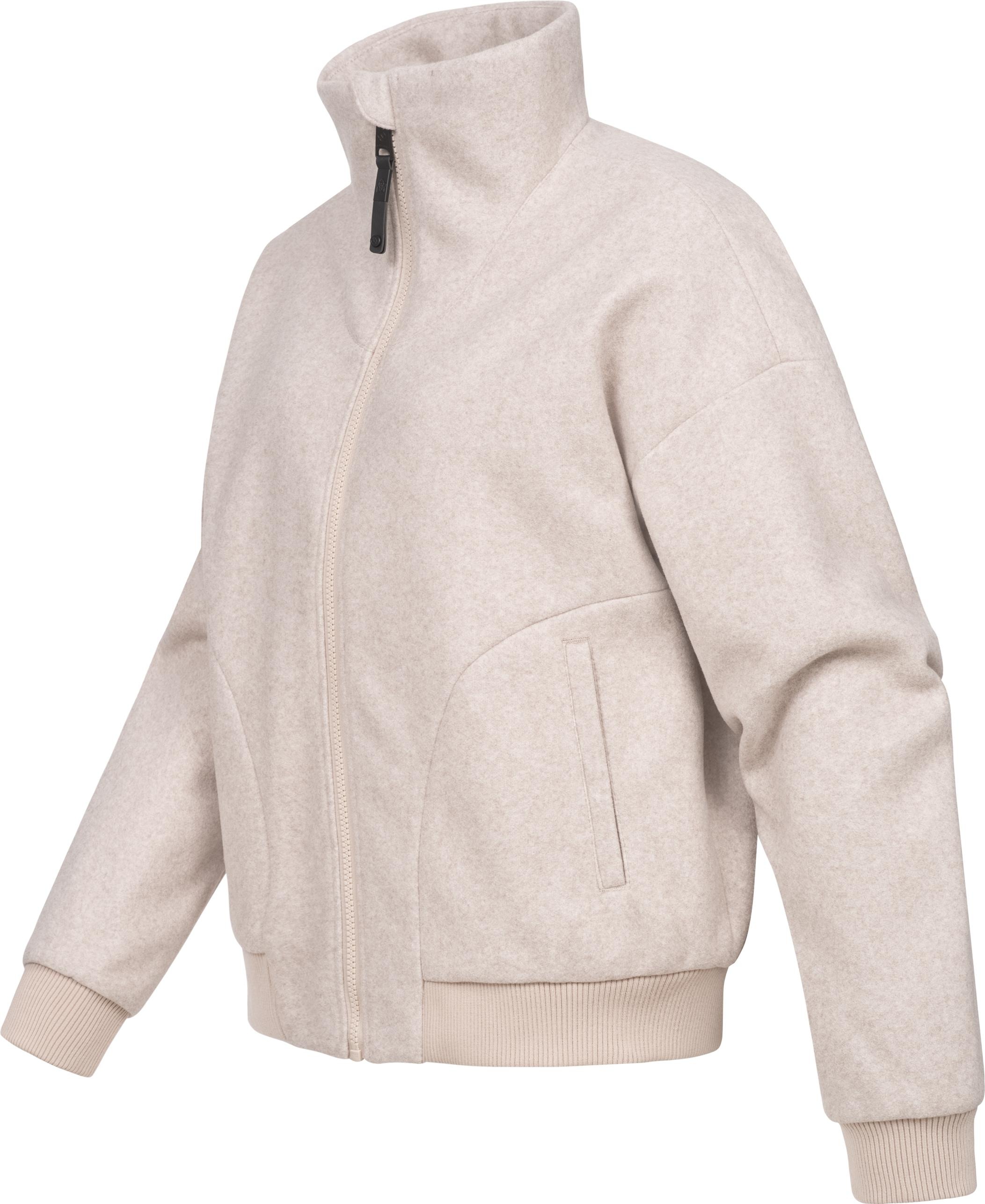 Ragwear Outdoorjacke »Toscia«, ohne Kapuze, angesagte oversized Übergangsjacke in Woll-Optik
