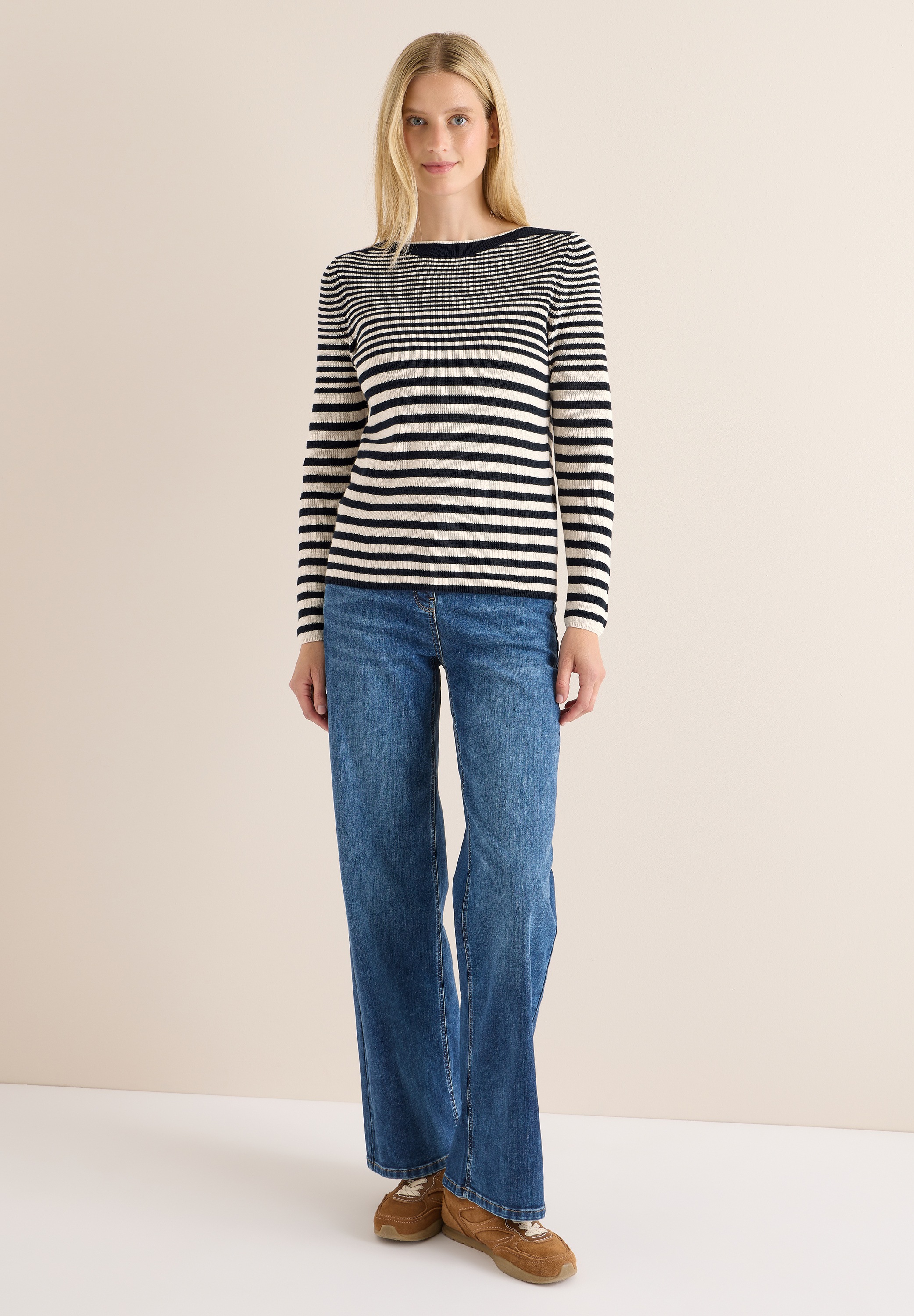 Thumbnail - Cecil Strickpullover aus reiner Baumwolle