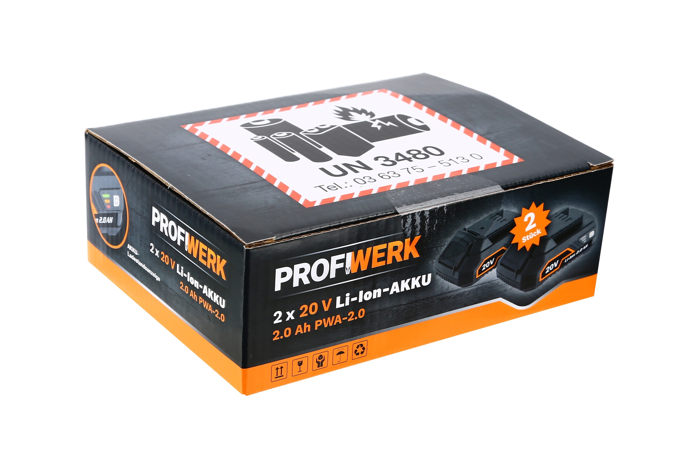 Profiwerk Akkupacks »Akku-Pack 20V, 2x 2.0Ah PWA-2.0x2« per Rechnung | BAUR | Werkzeug-Ladegeräte