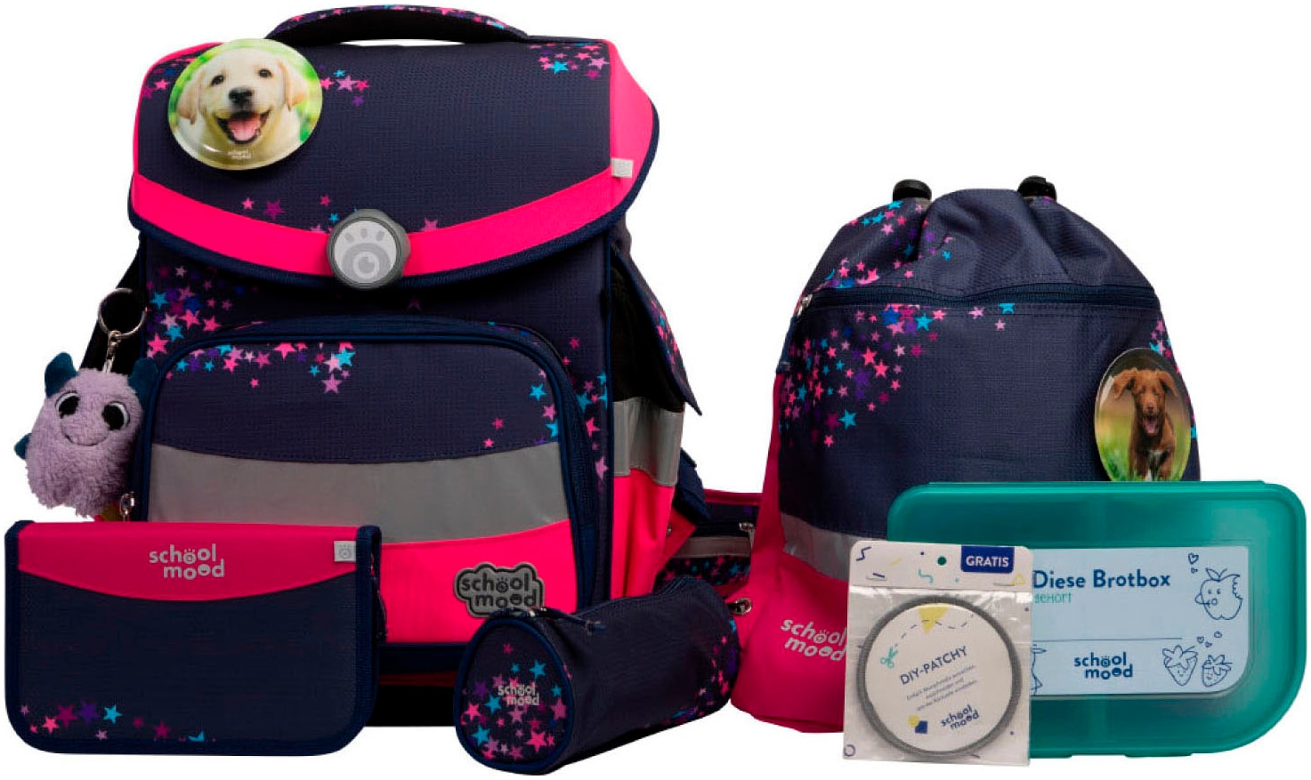 SCHOOL-MOOD® Schulranzen »Timeless Pro«, retroreflektierende Flächen