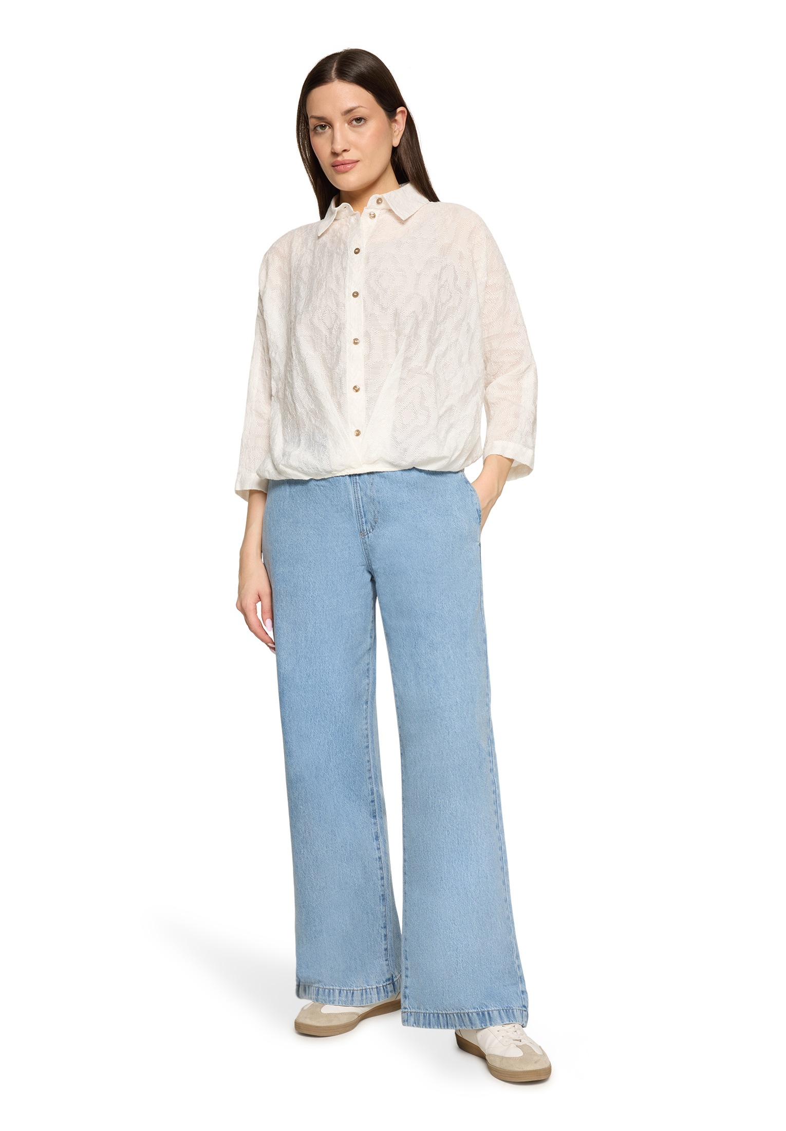 Cartoon Schlupfbluse »Damen mit Kragen«