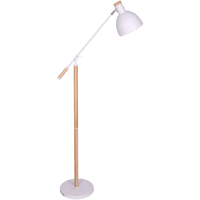 SalesFever Stehlampe »Matilda«, 1 flammig-flammig, Holzdekor im Scandi-Stil  | BAUR