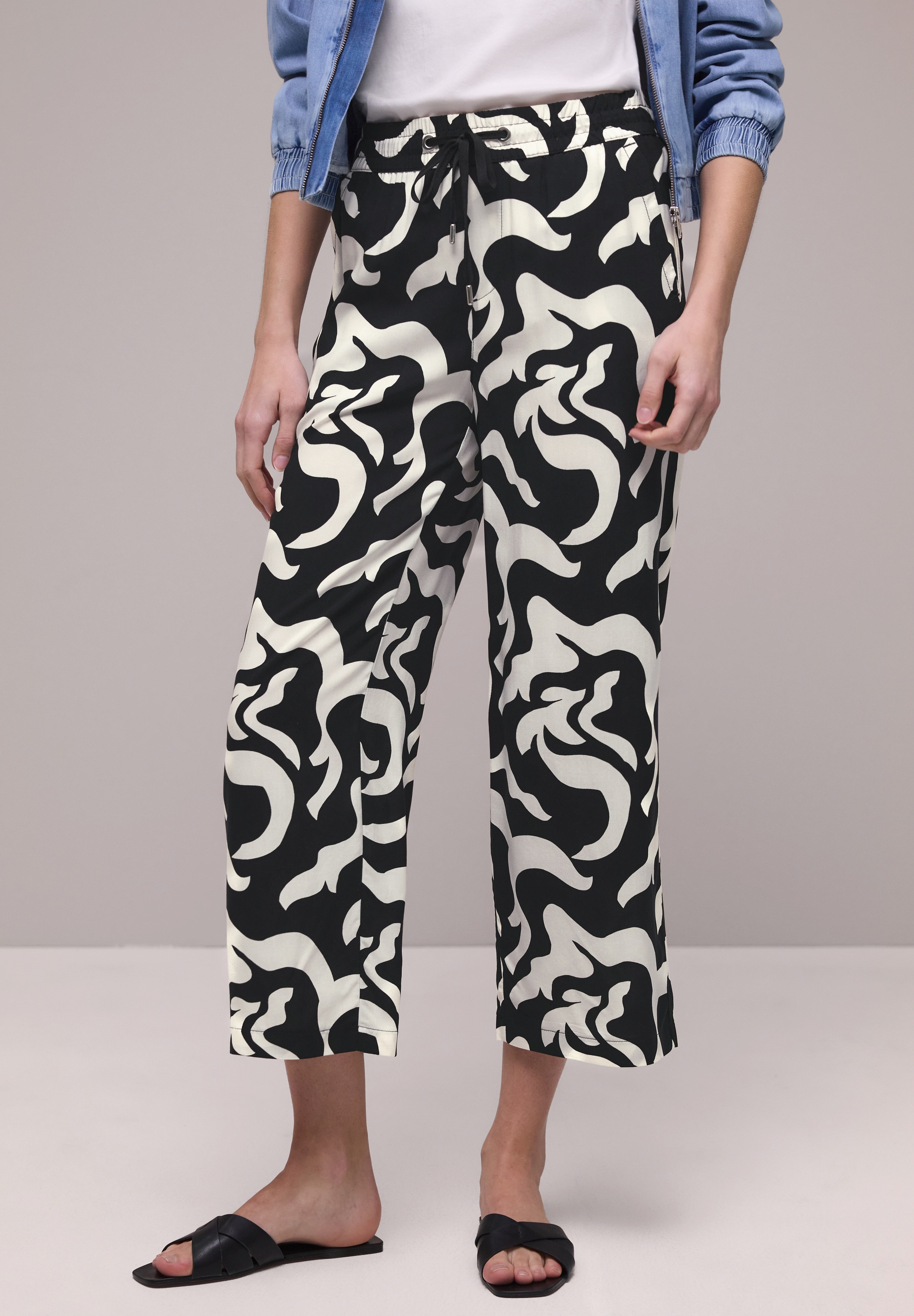 STREET ONE Stoffhose High Waist