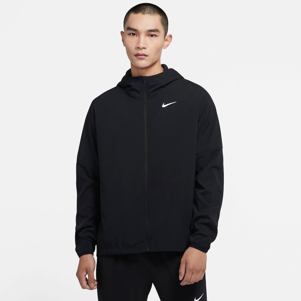 Nike Laufjacke »RUN STRIPE MENS WOVEN RUNNING JACKE«, mit Kapuze