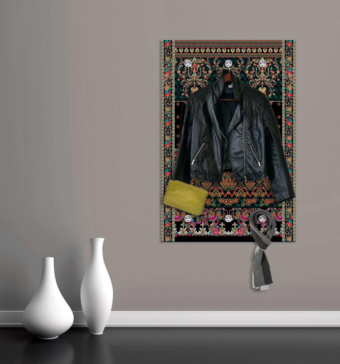 queence Garderobenleiste »Orientalisch«, mit 6 Haken, 80 x 120 cm