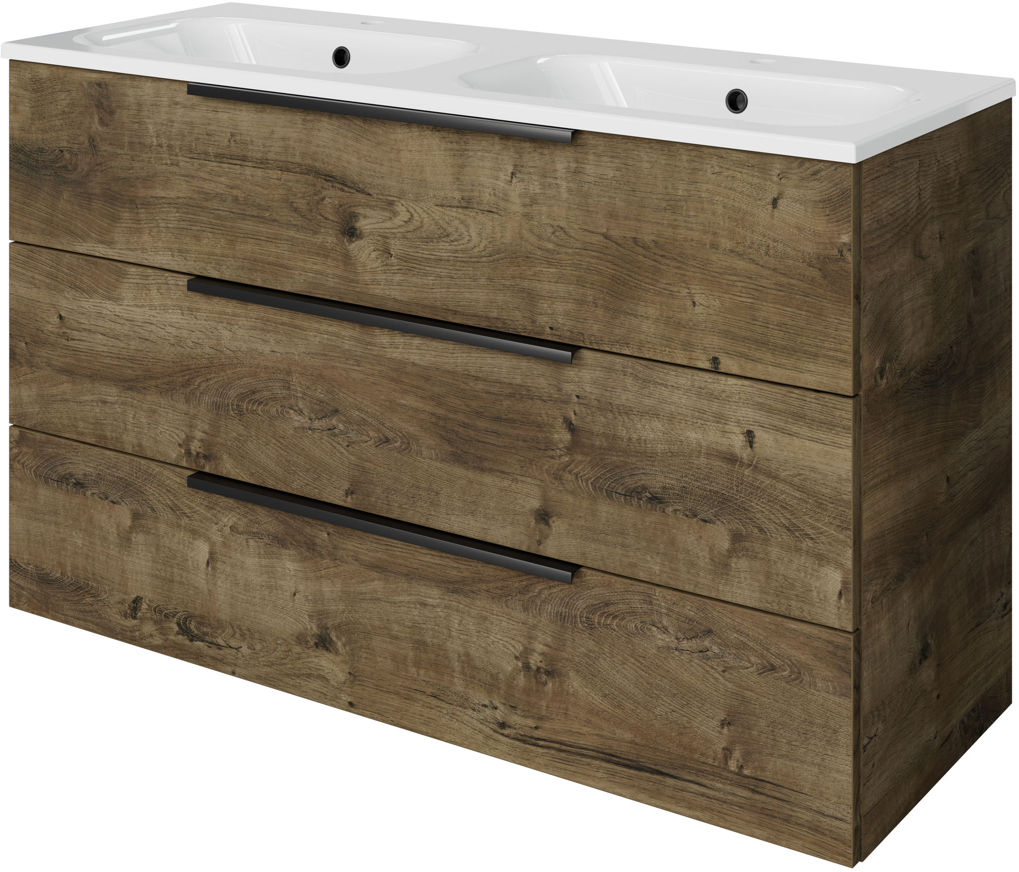 Saphir Badmöbel-Set "Mineralmarmor-Waschtisch mit Waschtischunterschrank" 2 Stk. tlg.