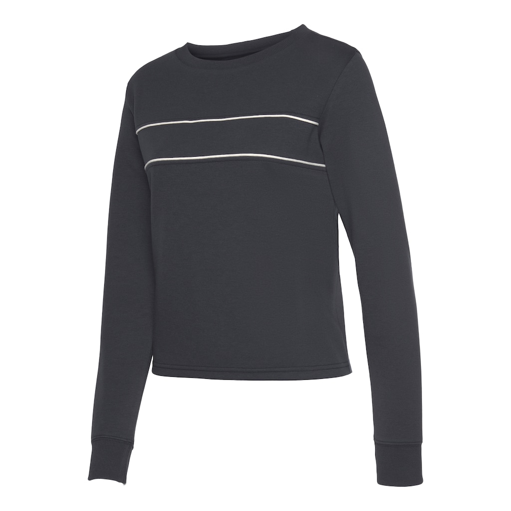 H.I.S Sweatshirt, mit Piping auf der Brust, Loungeanzug