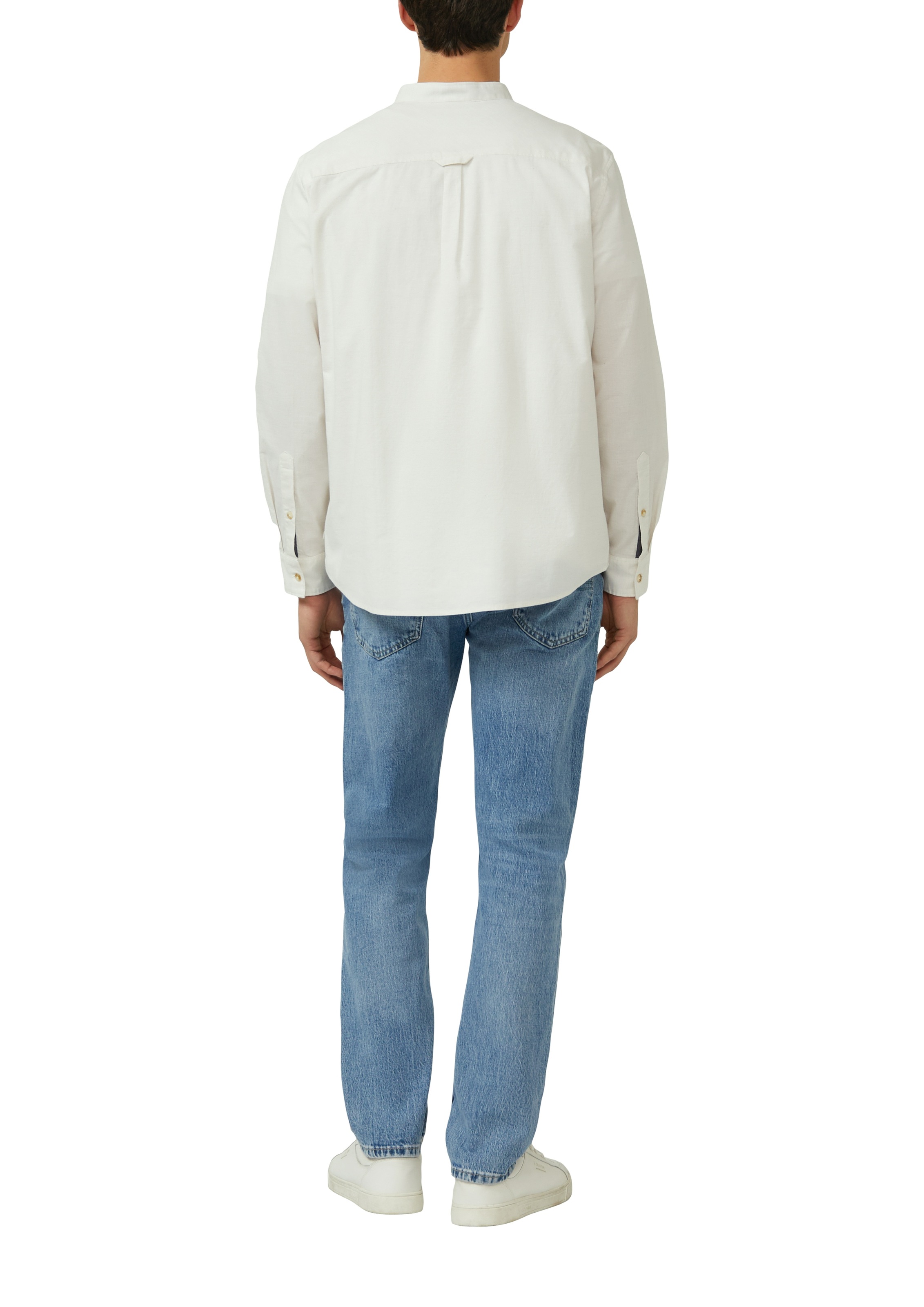 s.Oliver Men Long Sleeve Shirt Ecru XL 3
