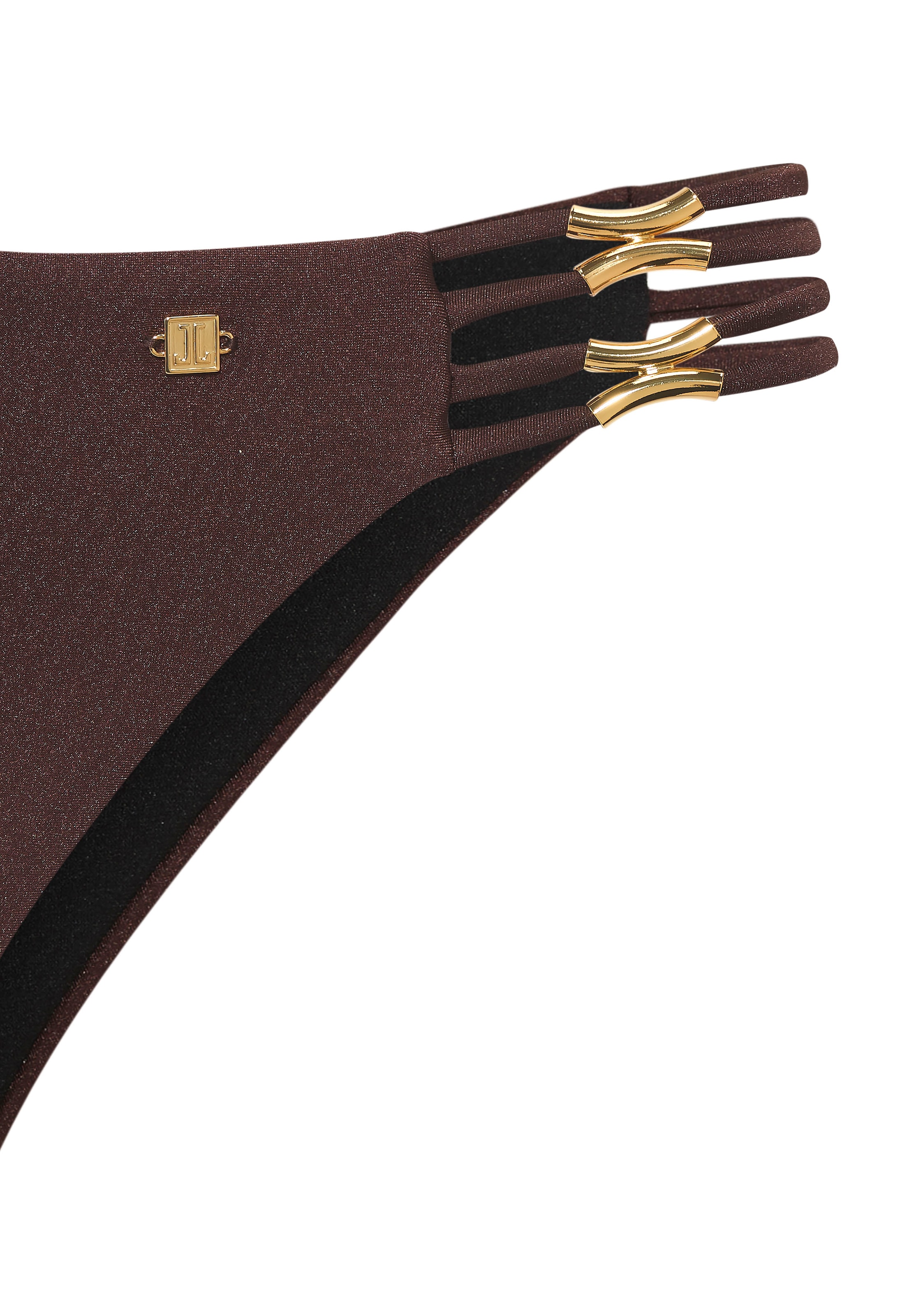 JETTE Bügel-Bikini »Giulia«, mit goldfarbener Glanzbeschichtung und Accessoires