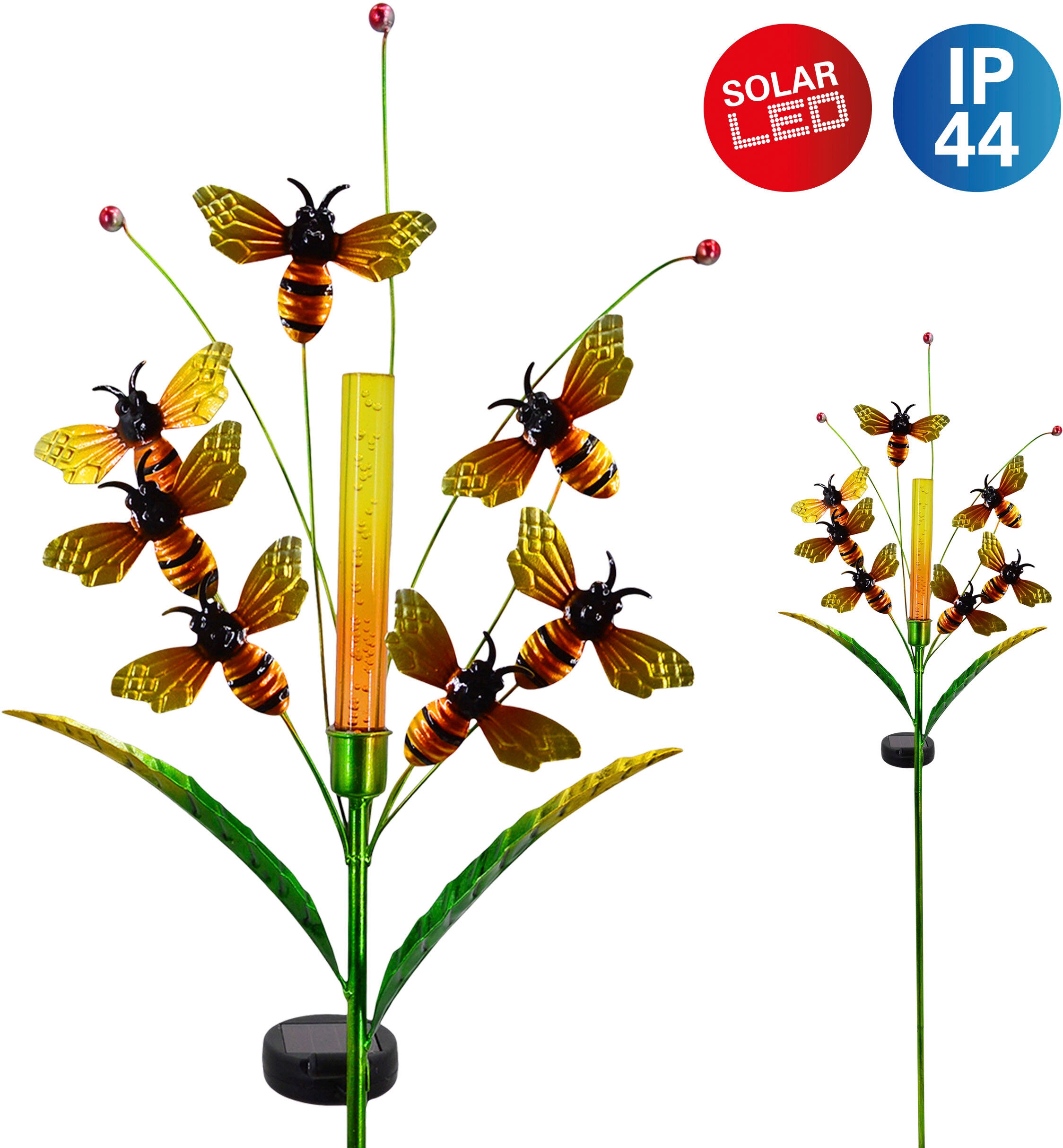 LED »Melissa«, Bienen, 1 BAUR Höhe 98,5cm, Blüte Solarleuchte warmweiß, kaufen ca. flammig-flammig, näve bunt mit | \