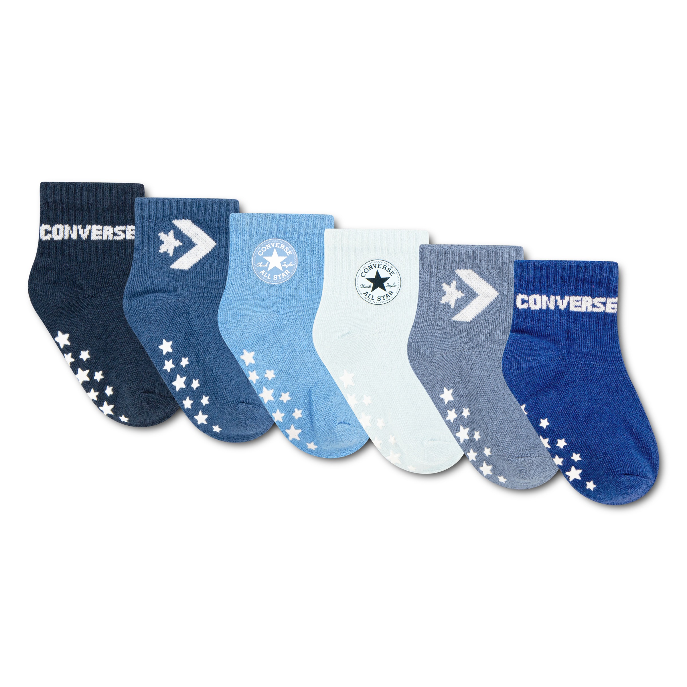 Converse Socken »CHN CORE 6PK GRIP INF TOD SCKS« im 6er-Pack, aus Baumwolle, Polyester und Elasthan