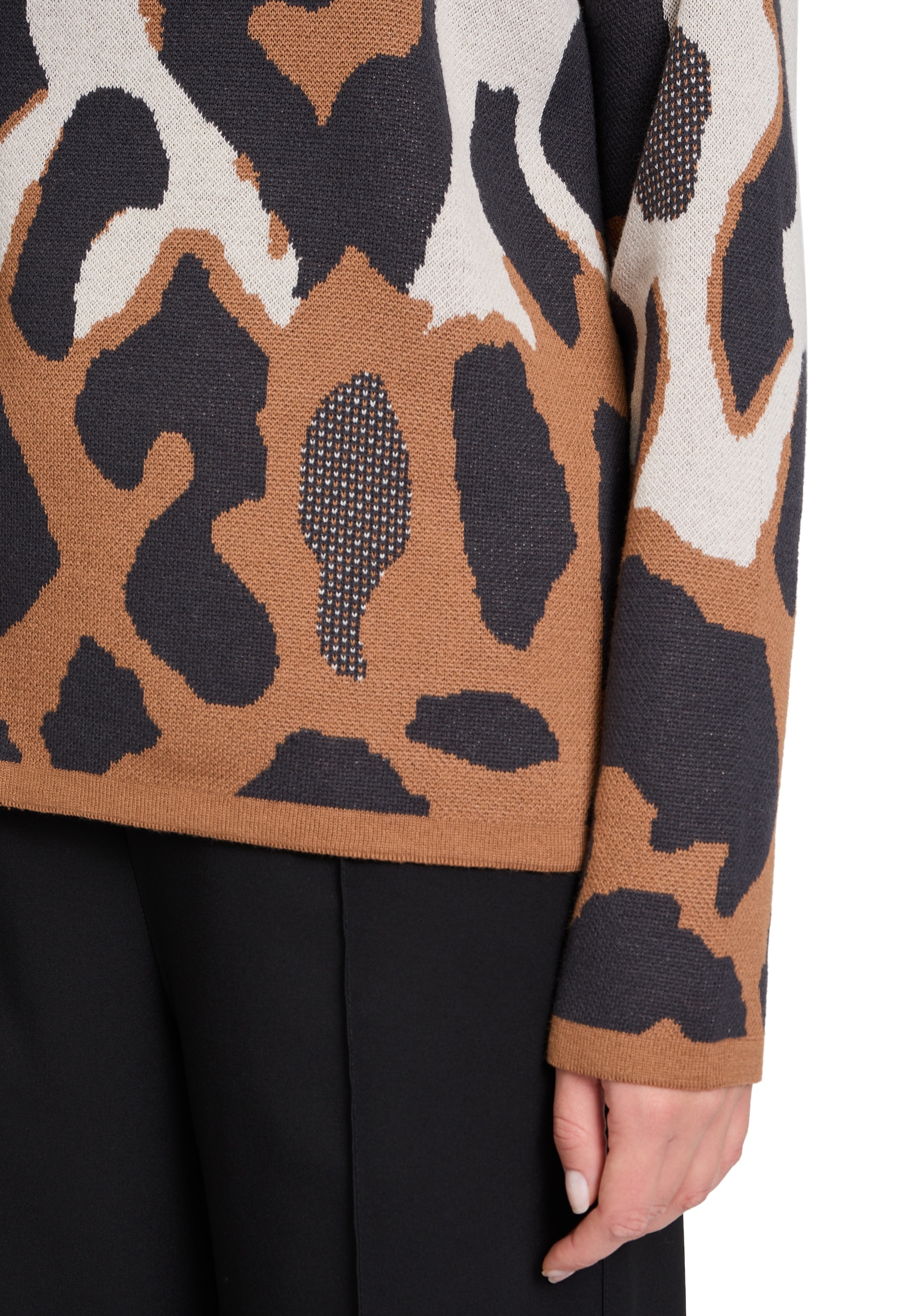 Betty Barclay Strickpullover »Betty Barclay Damen Strickpullover mit Jacquard«, (1 tlg.), Hotfix