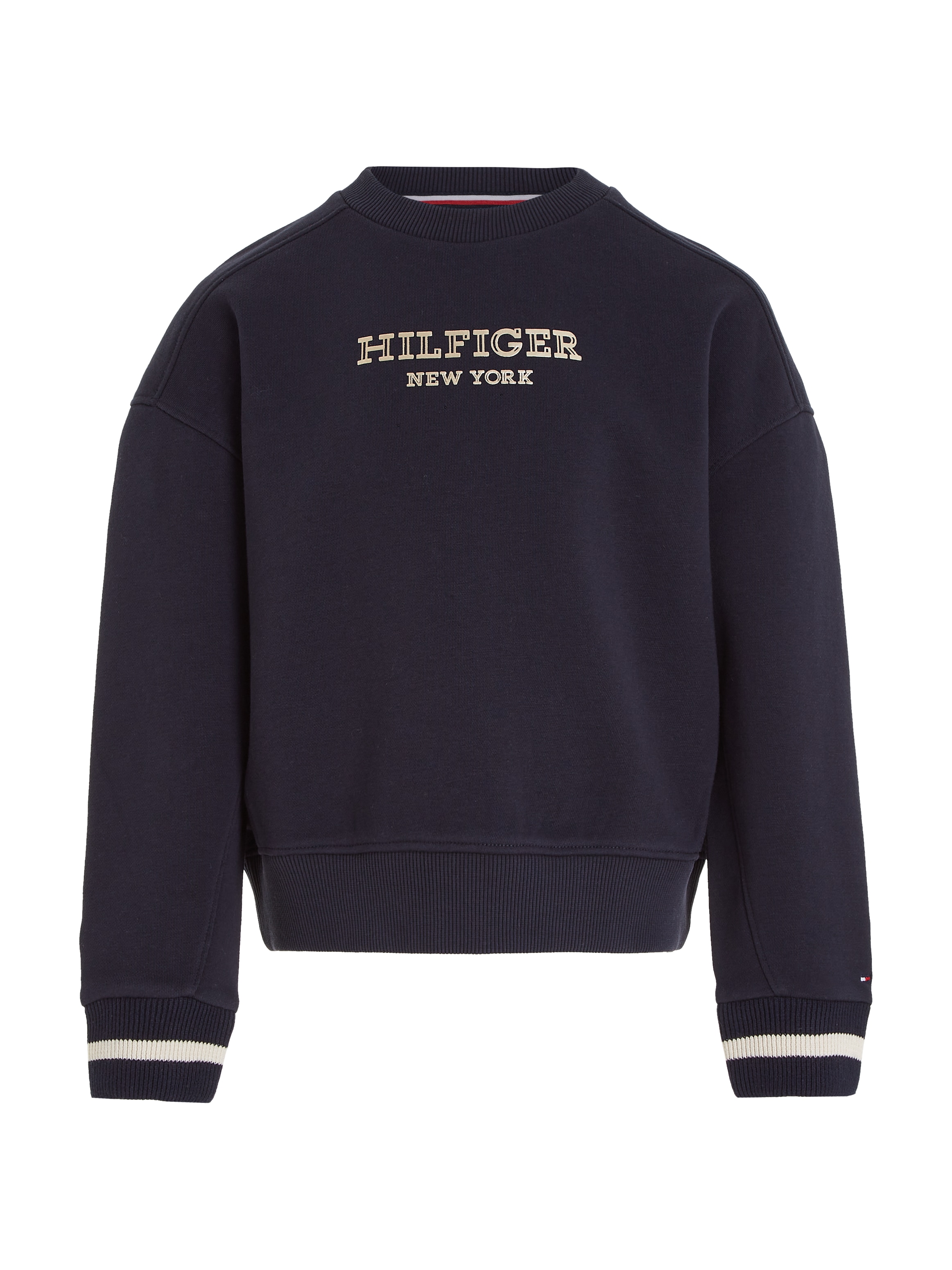 Tommy Hilfiger »MONOTYPE CREW«, bestellen Logo-Druck BAUR | Sweatshirt FOIL online mit