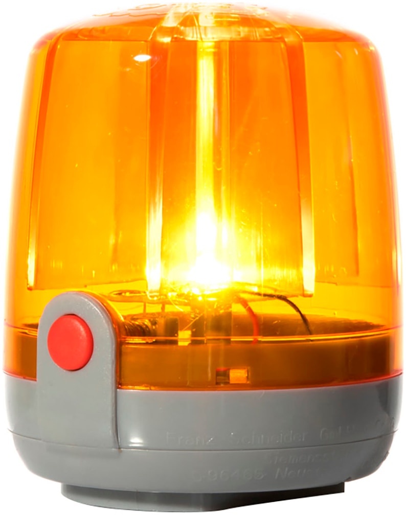ROLLY TOYS Kinder Spiel-Verkehrszeichen "rollyFlashlight orange", orange, Kunststoff, B:7,5cm H:8,5cm T:7,5cm, Fahrzeug-Spielwelten, Made in Germany