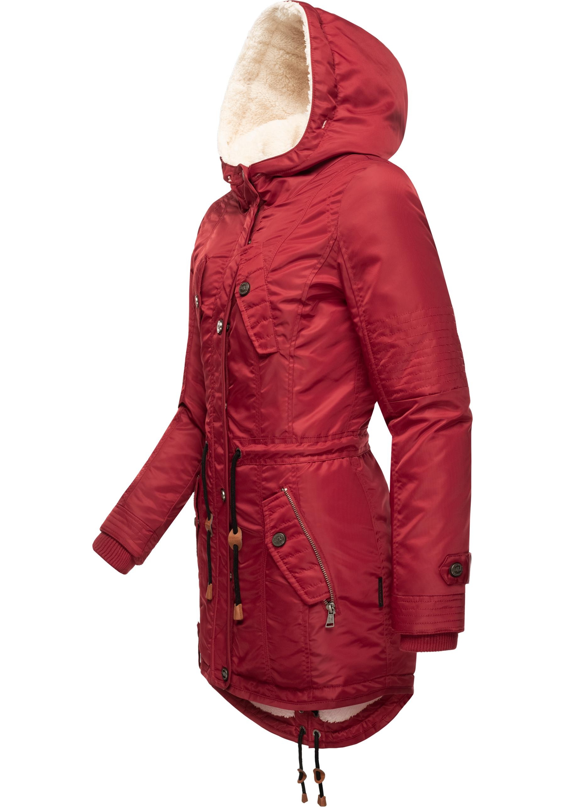 Navahoo Wintermantel "La Viva", hochwertiger Winterparka mit großem Kunstfe günstig online kaufen
