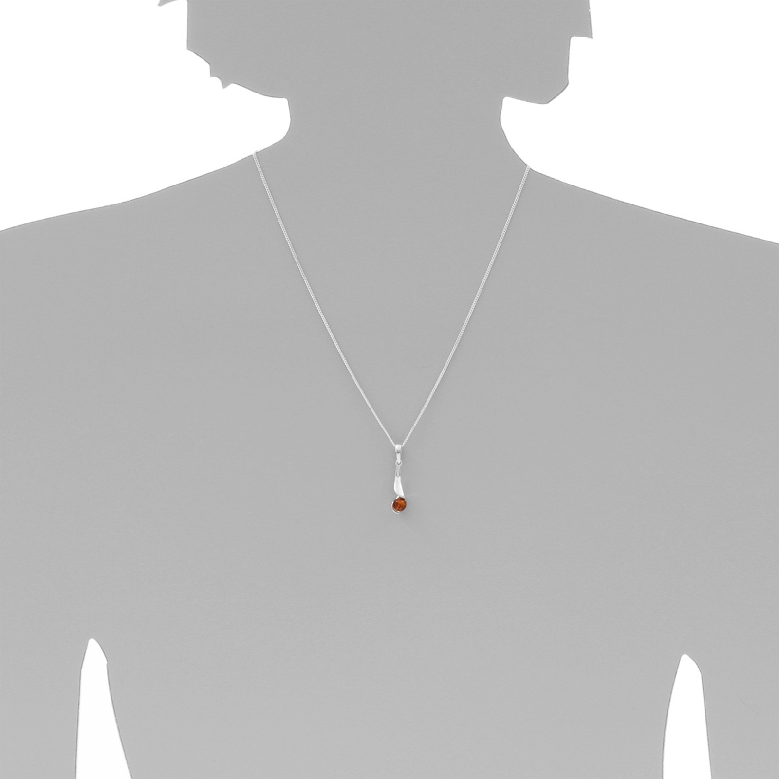 OSTSEE-SCHMUCK Kette mit Anhänger »- Jora - Silber 925/000 - Bernstein«