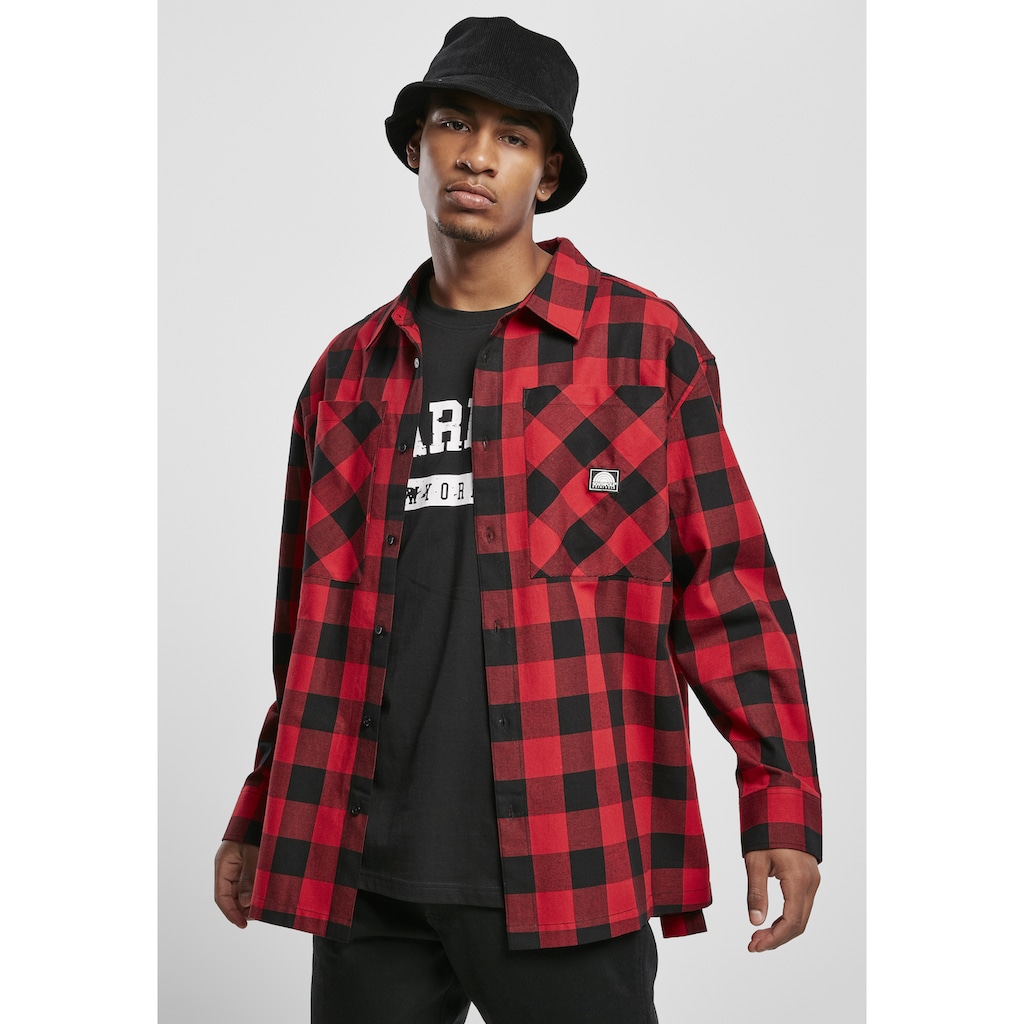Southpole Langarmhemd »Herren Southpole Check Flannel Shirt« (1 tlg.)