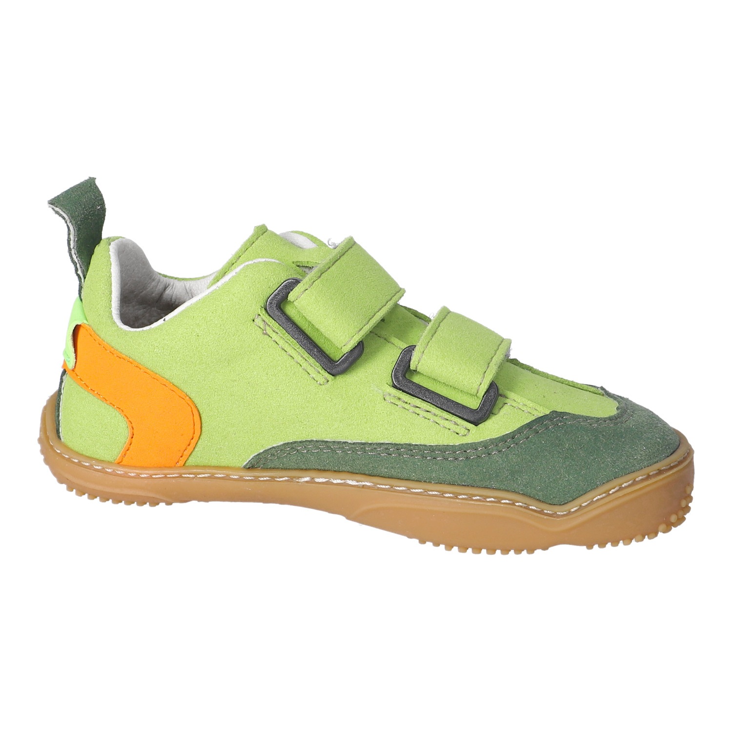 qnuffs Barfußschuh »Ahorn«  Halbschuh, Klettschuh mit Nullsprenung, Größenschablone zum Download