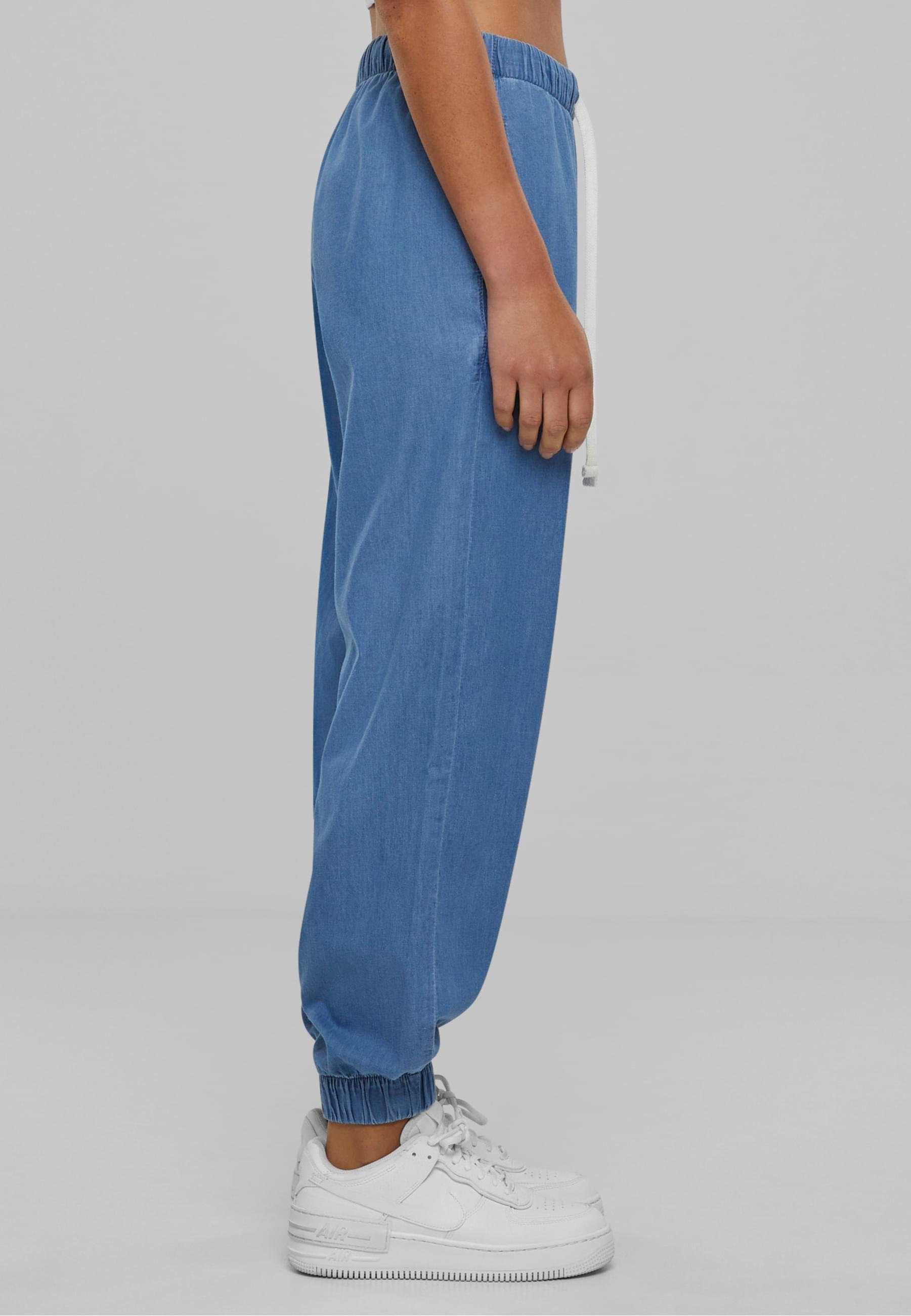 URBAN CLASSICS Jogginghose »Urban Classics Damen Ladies Light Denim Jogpants«, (1 tlg.)