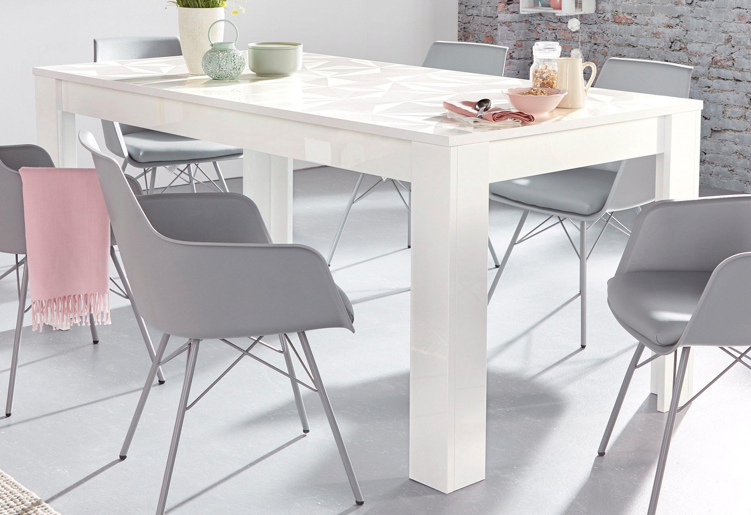 Thumbnail - Home affaire Esstisch "Prisma 180x90 cm, Esszimmertisch, ausziehbar, erweiterbar auf 228 cm" rechteckig,Tischplatte Stär...