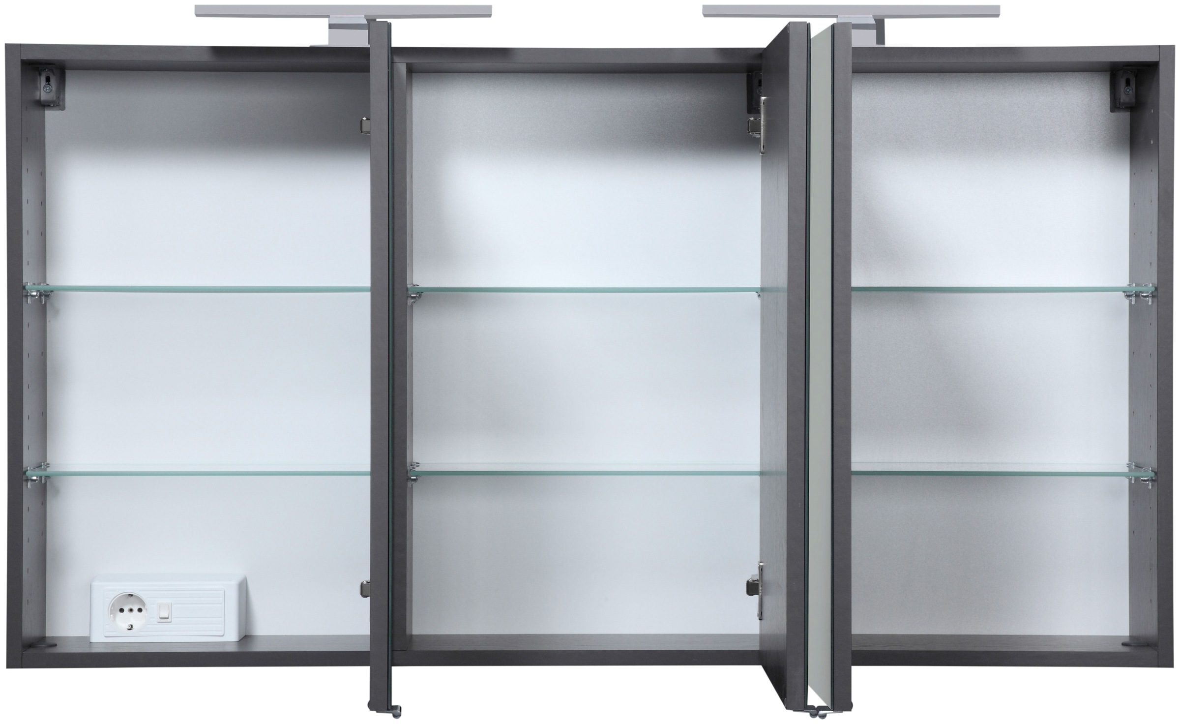 Thumbnail - welltime Spiegelschrank "Malibu" Breite 120 cm, mit Spiegeltüren und Softclose-Funktion