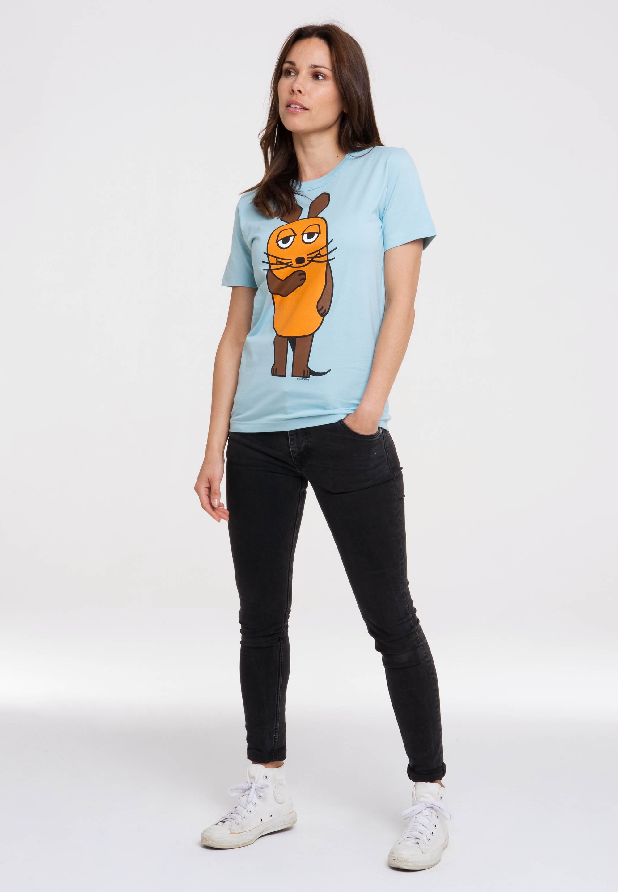 LOGOSHIRT T-Shirt »Die Sendung der Print BAUR Maus«, für kaufen mit | mit lizenziertem
