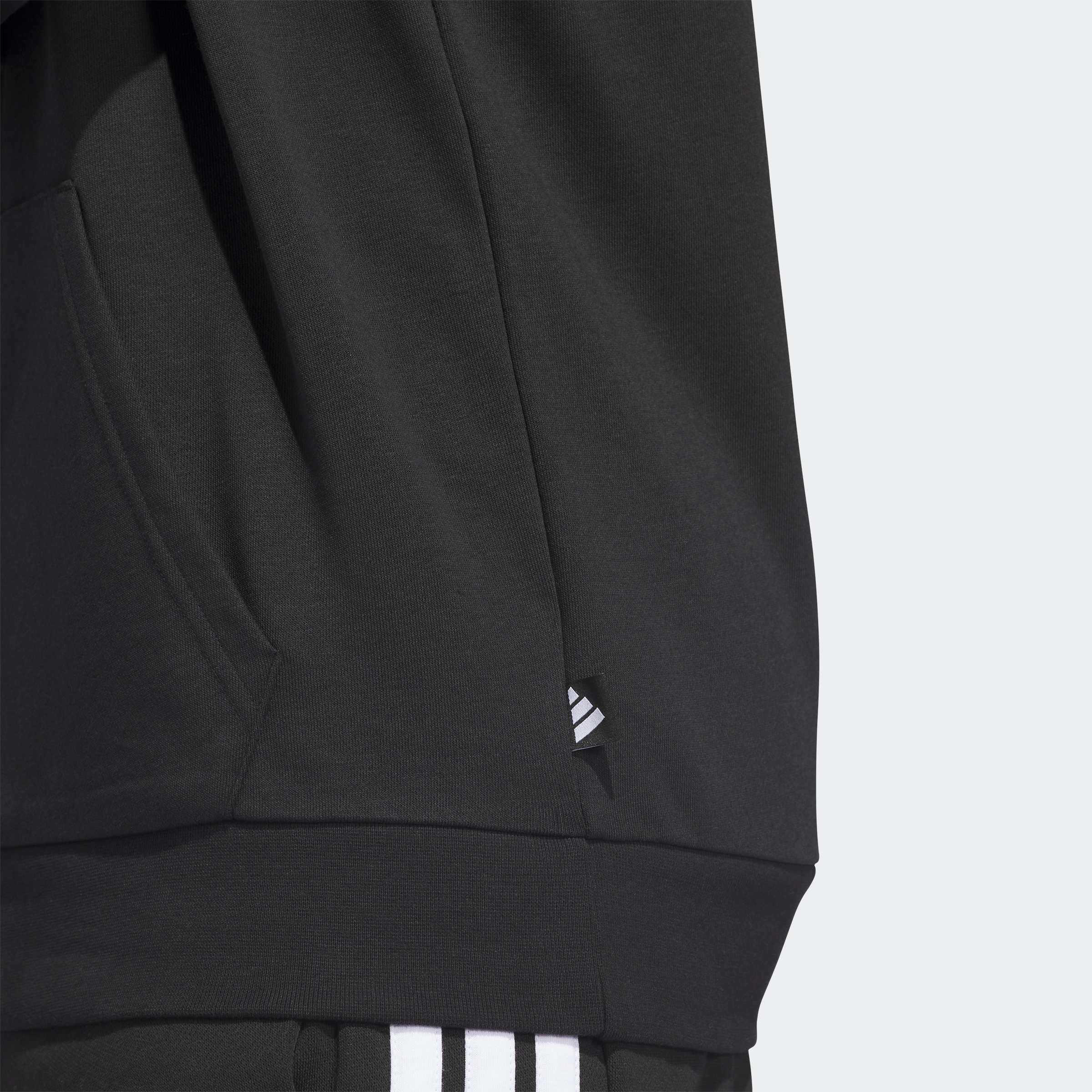 Kapuzensweatshirt ADIDAS SPORTSWEAR "M COLOR CNCT HD", Herren, Gr. L, schwarz, Obermaterial: 55% Baumwolle, 36% Polyester, 9% Viskose, Sweatshirts 3