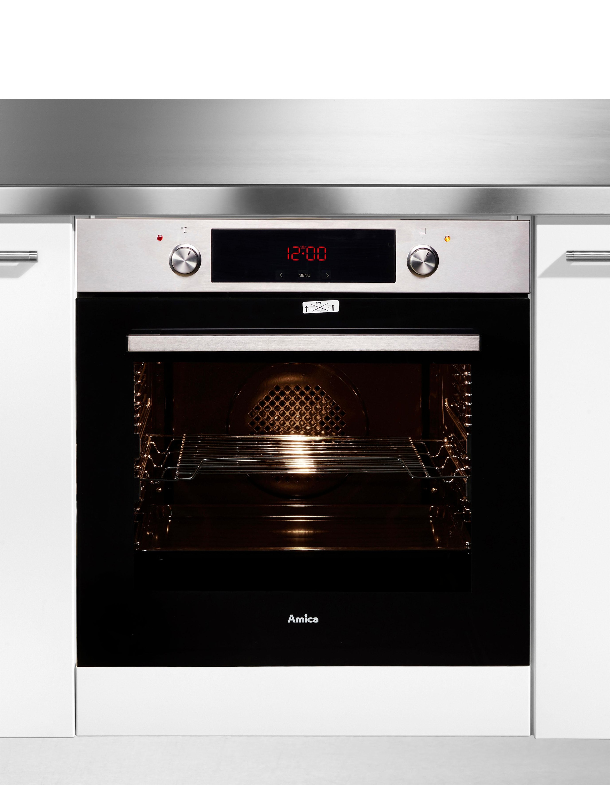 Amica Einbaubackofen »EBX 944 620 E«, EBX 944 620 E, mit 2-fach-Teleskopauszug, Simple Steam, Simple Steam