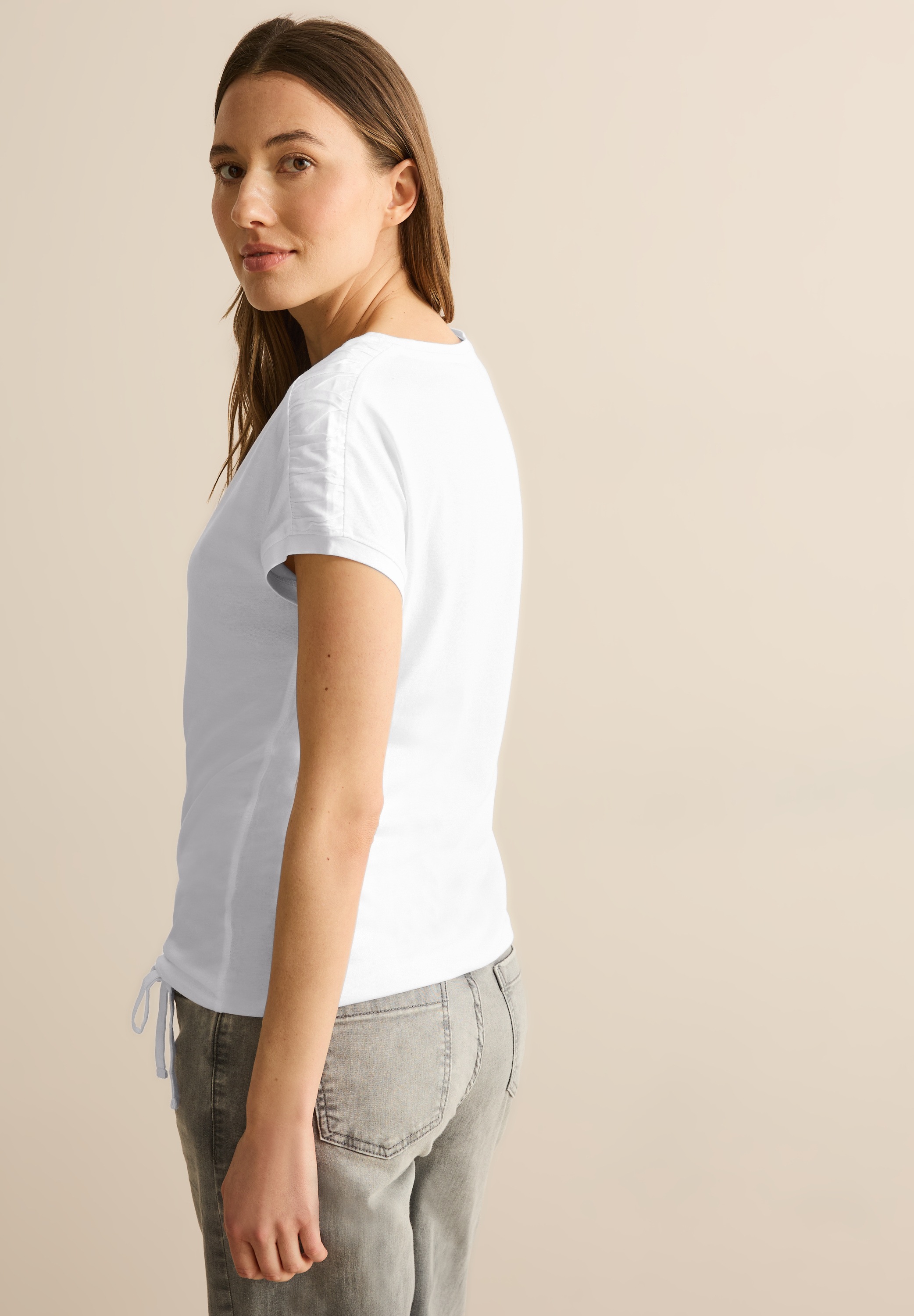 Thumbnail - Cecil T-Shirt, mit Tunnelzug am Saum