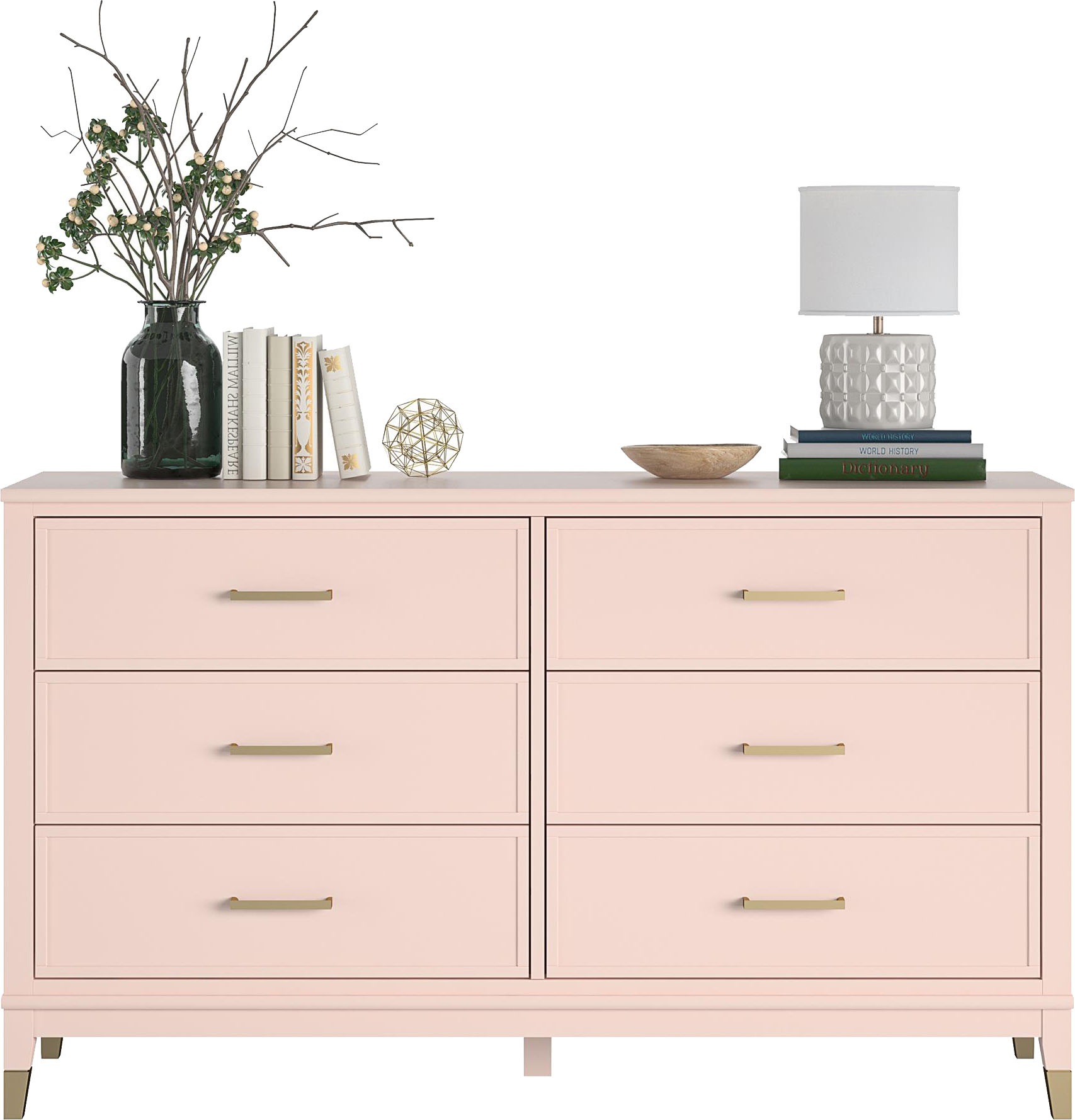 CosmoLiving by Cosmopolitan Kommode "Westerleigh" mit 6 Schubladen, MDF, Be günstig online kaufen