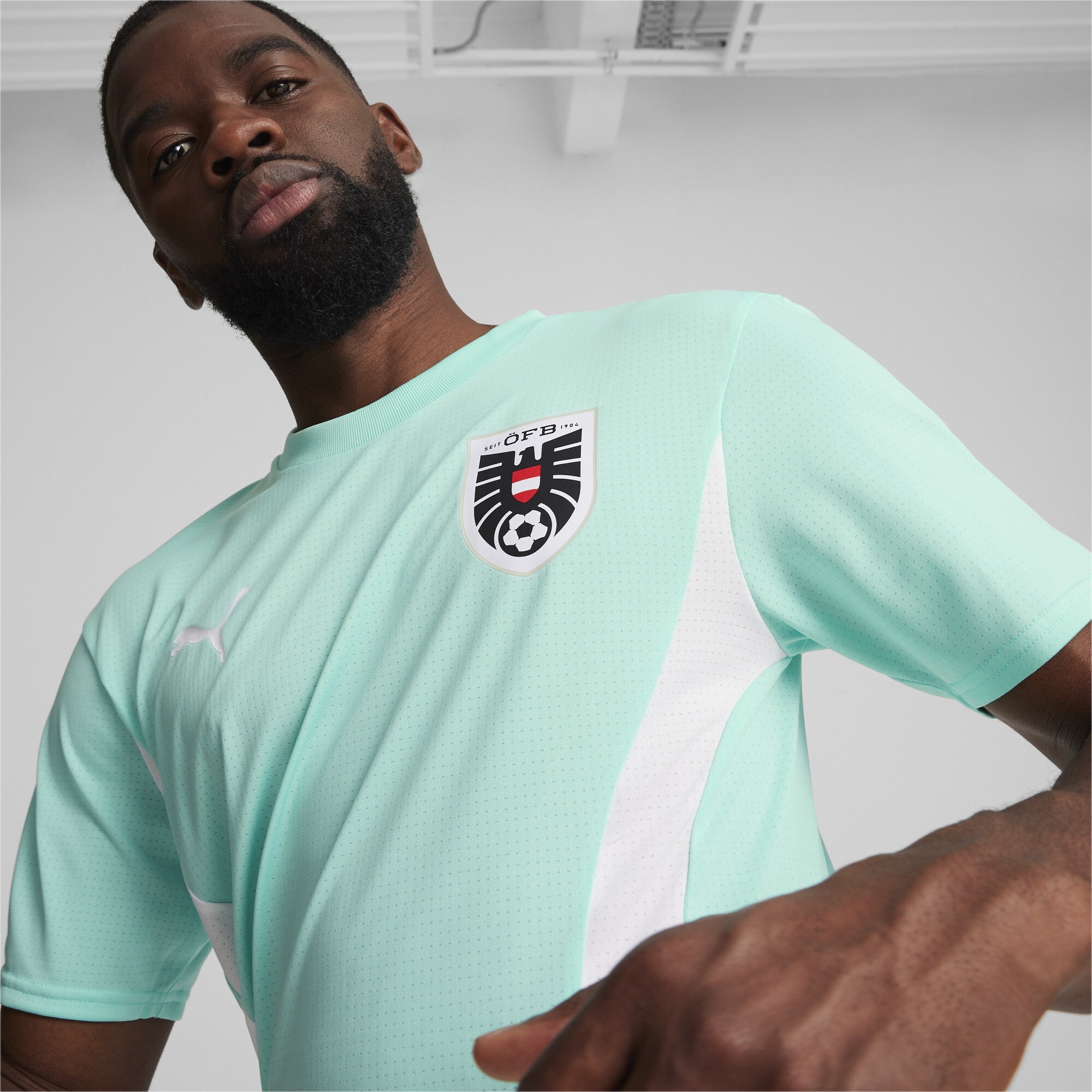 PUMA Trainingsshirt »Österreich Fußball-Aufwärmtrikot Herren«