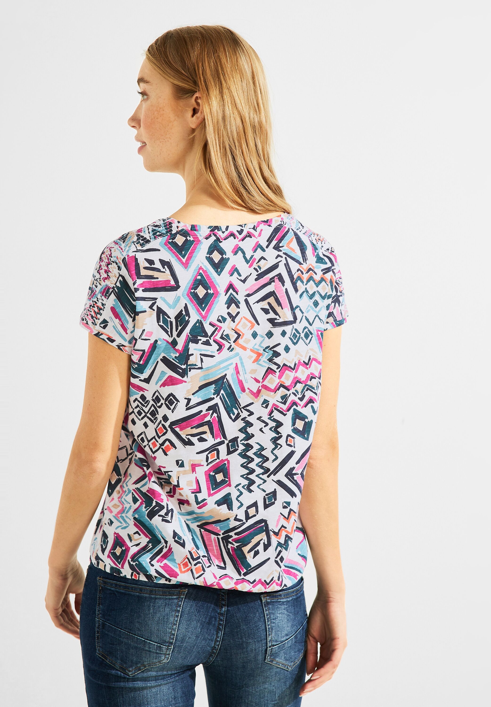 Cecil T-Shirt, mit abgerundetem V-Ausschnitt für kaufen | BAUR | V-Shirts