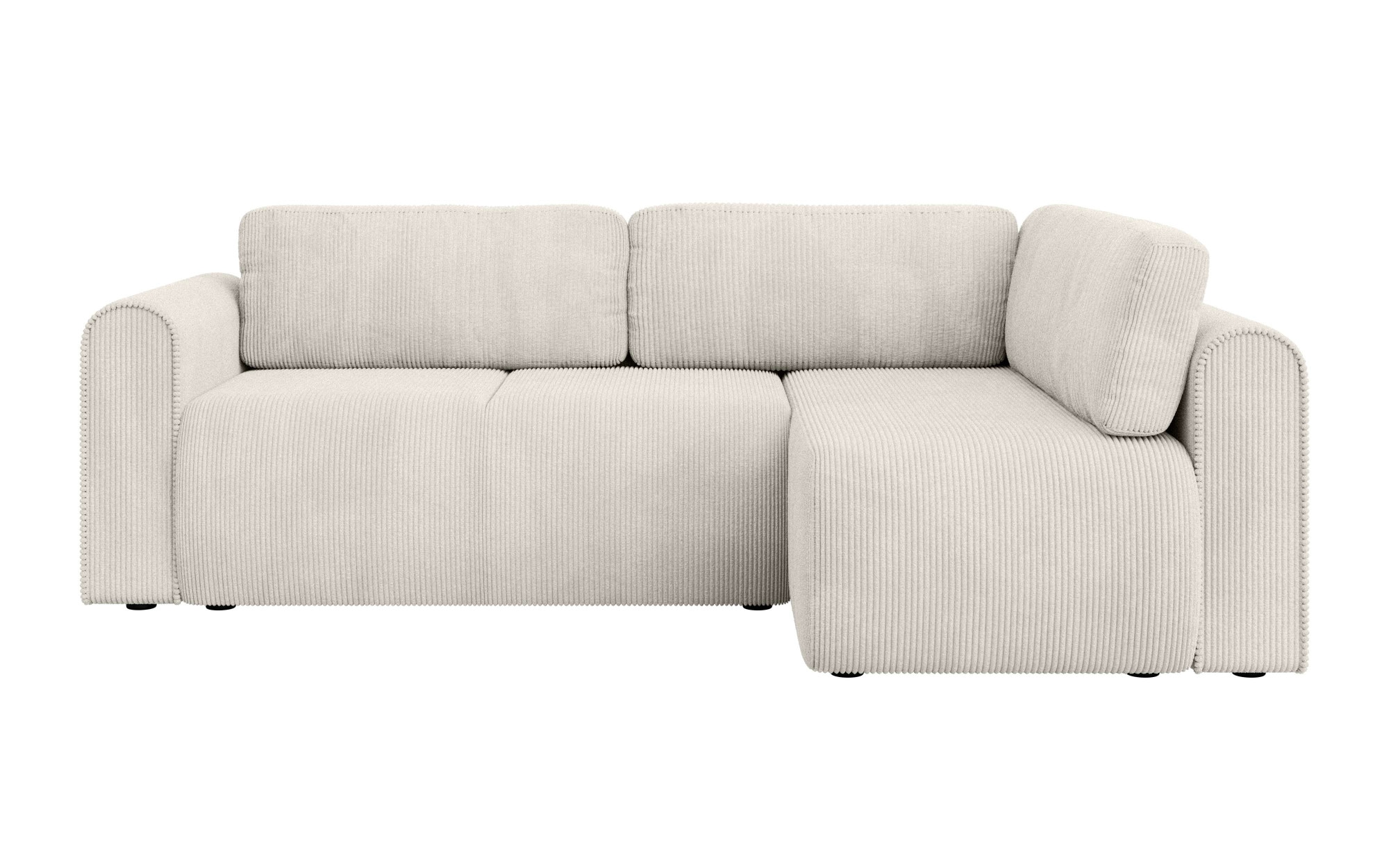INOSIGN Ecksofa »Zacharia wahlweise Schlafsofa mit Bettkasten, B/T/H 250/166/86 cm«, L-Form mit Wellenunterfederung, Ottomane rechts oder links bestellbar