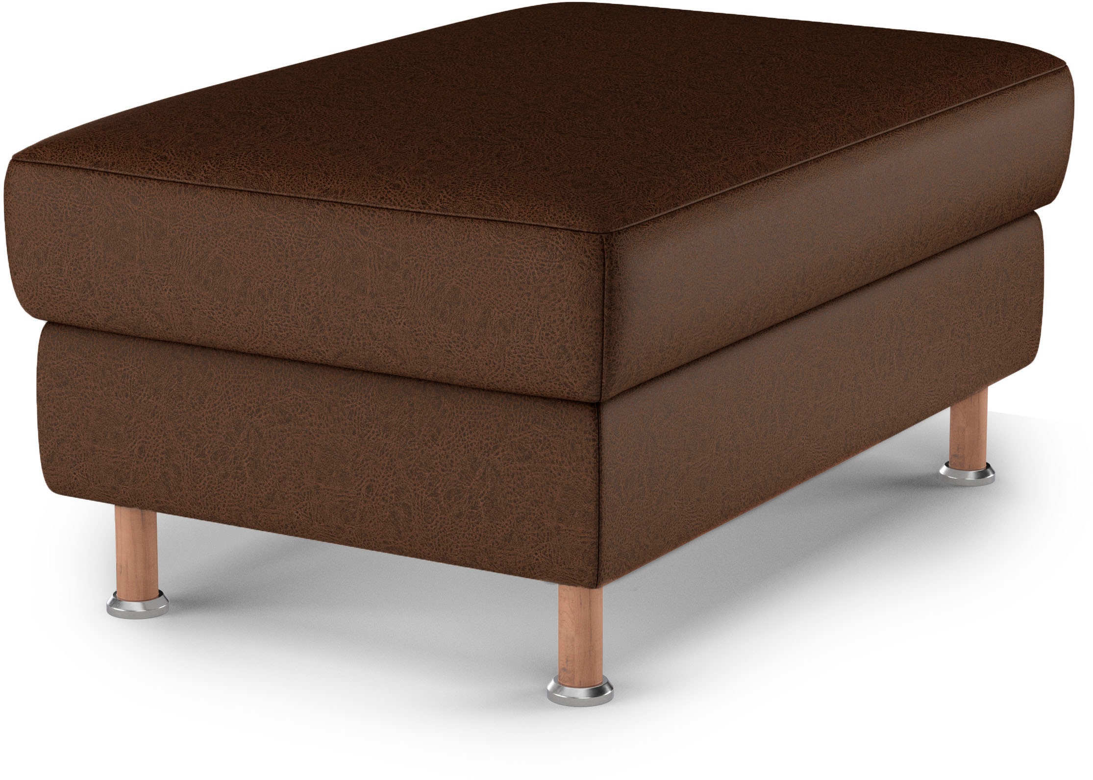 Home affaire Polsterhocker »Calypso«, Holzfuesse mit Metallteller
