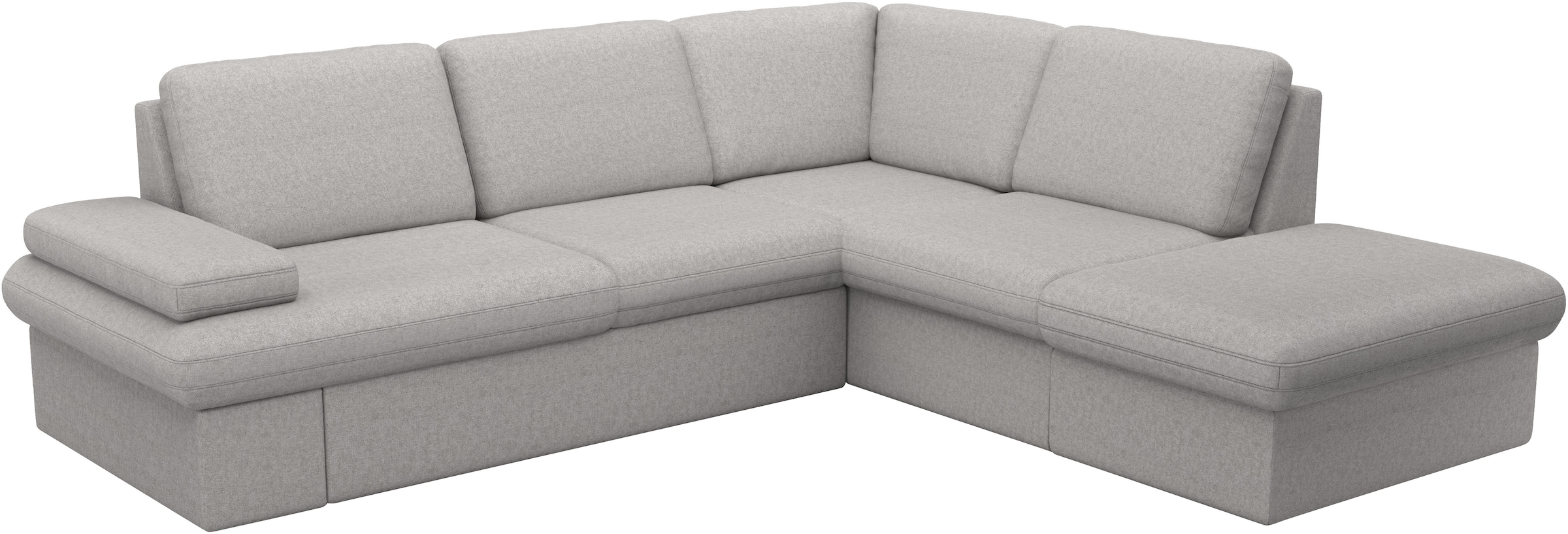 sit&more Ecksofa »Moreno L-Form, B: 238 cm« mit Armteilverstellung, optional Bettfunktion