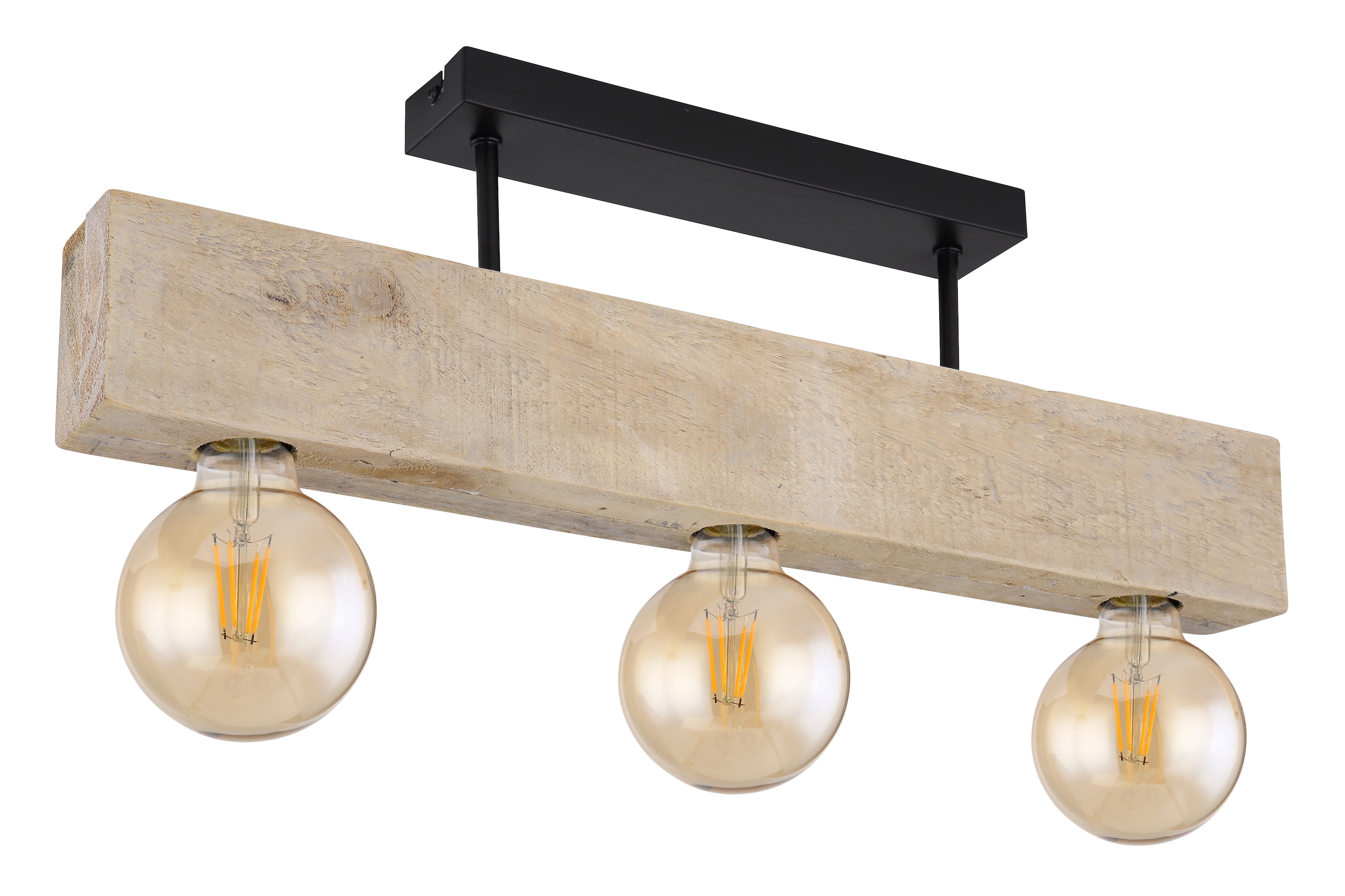 GLOBO LIGHTING Deckenleuchte »ADALIE«, Leuchtmittel E27 | ohne Leuchtmittel, Deckenlampe/Holz/Wohnbereich/Esszimmer/Flur/modern