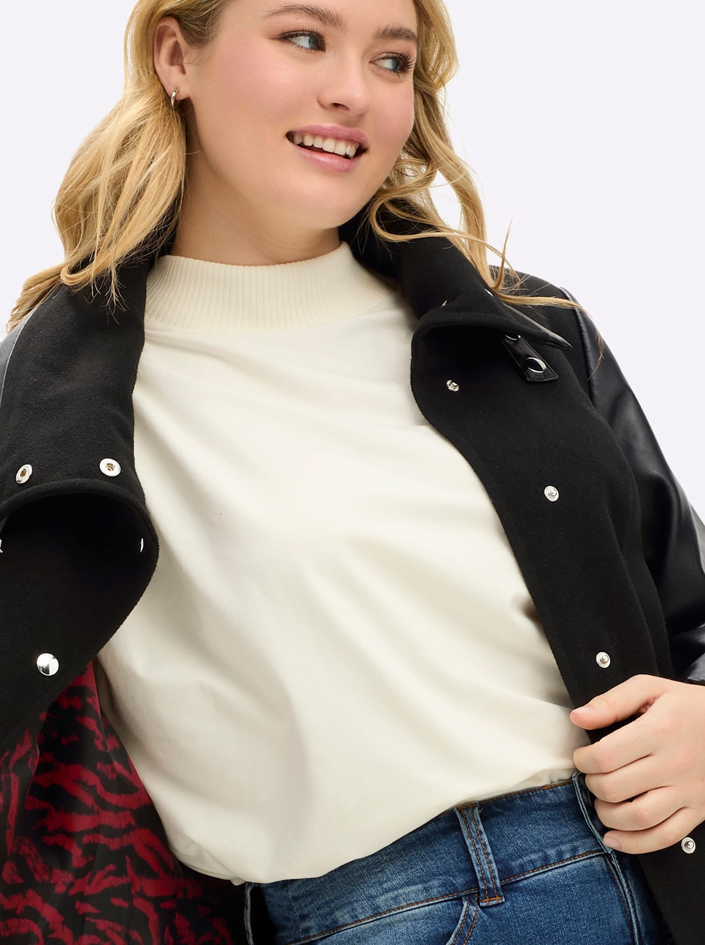 sheego by Joe Browns Outdoorjacke ohne Kapuze