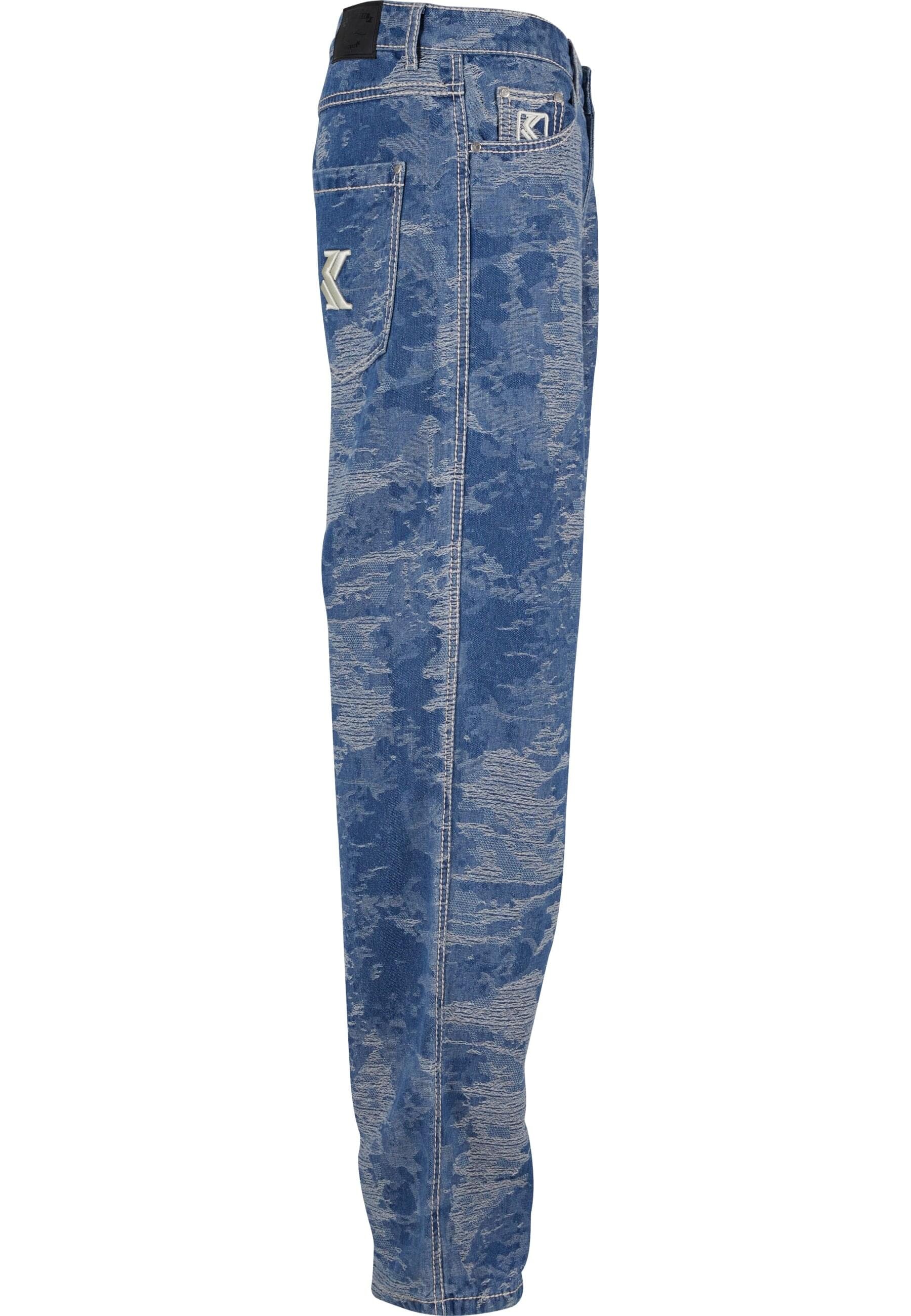 Karl Kani Bequeme Jeans »Karl Kani OG K Distress Camo Five Pocket Denim«
