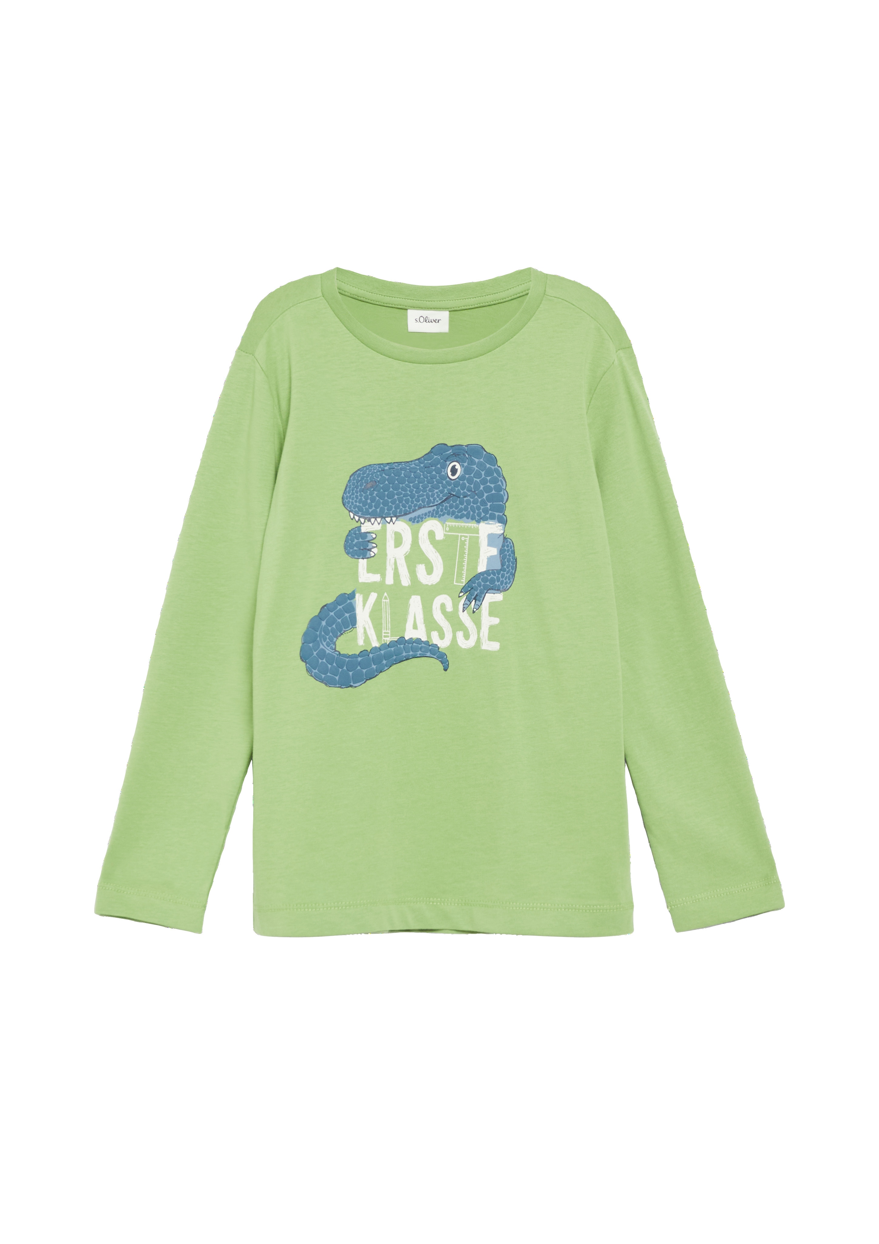 s.Oliver Junior Langarmshirt mit Print für den Schulanfang / Boys und Girls