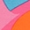 rosa-pink-orange-türkis-wollweiß-bedruckt