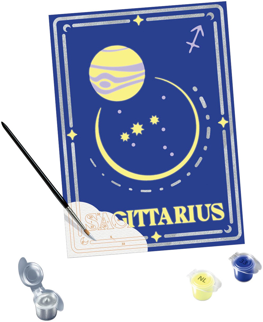 Ravensburger Malen nach Zahlen »Sternzeichen (Zodiac Sign) Schütze«, Made in Europe